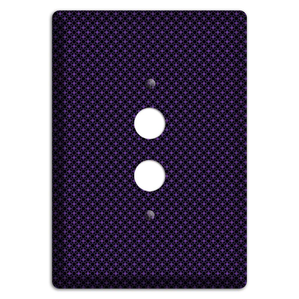 Multi Purple Geometric 1 Pushbutton Wallplate