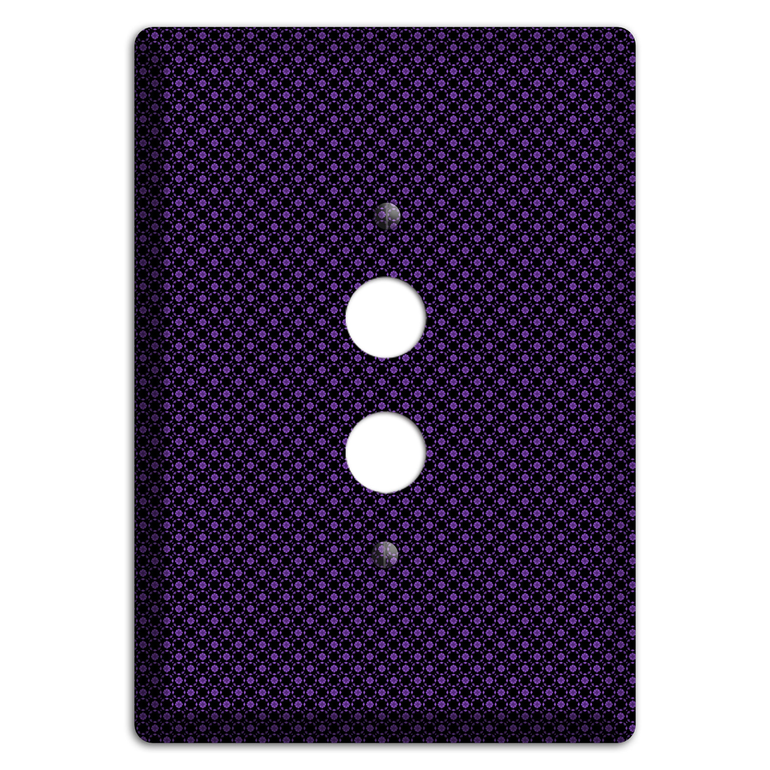 Multi Purple Geometric 1 Pushbutton Wallplate
