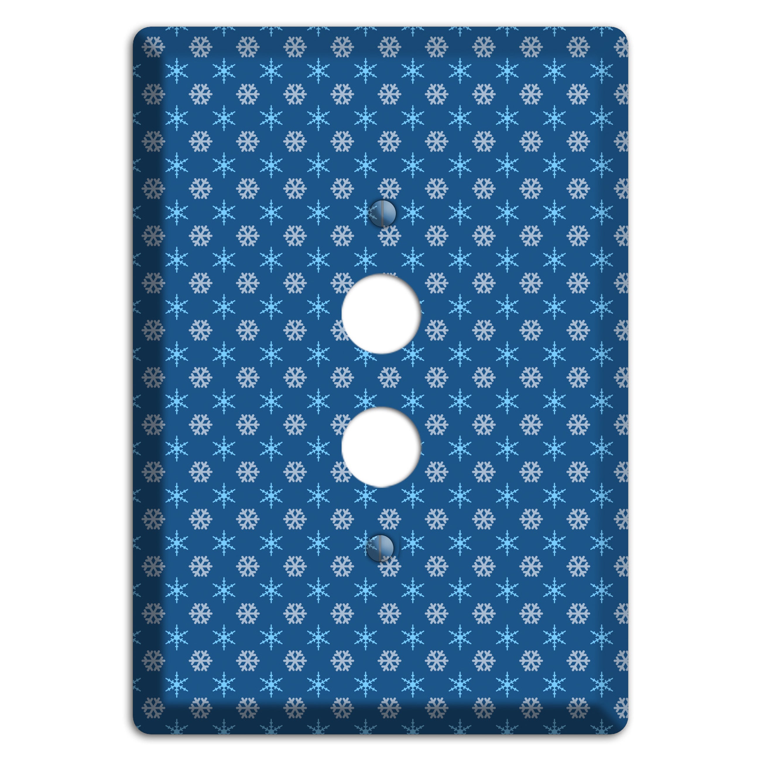 Blue Foulard 1 Pushbutton Wallplate
