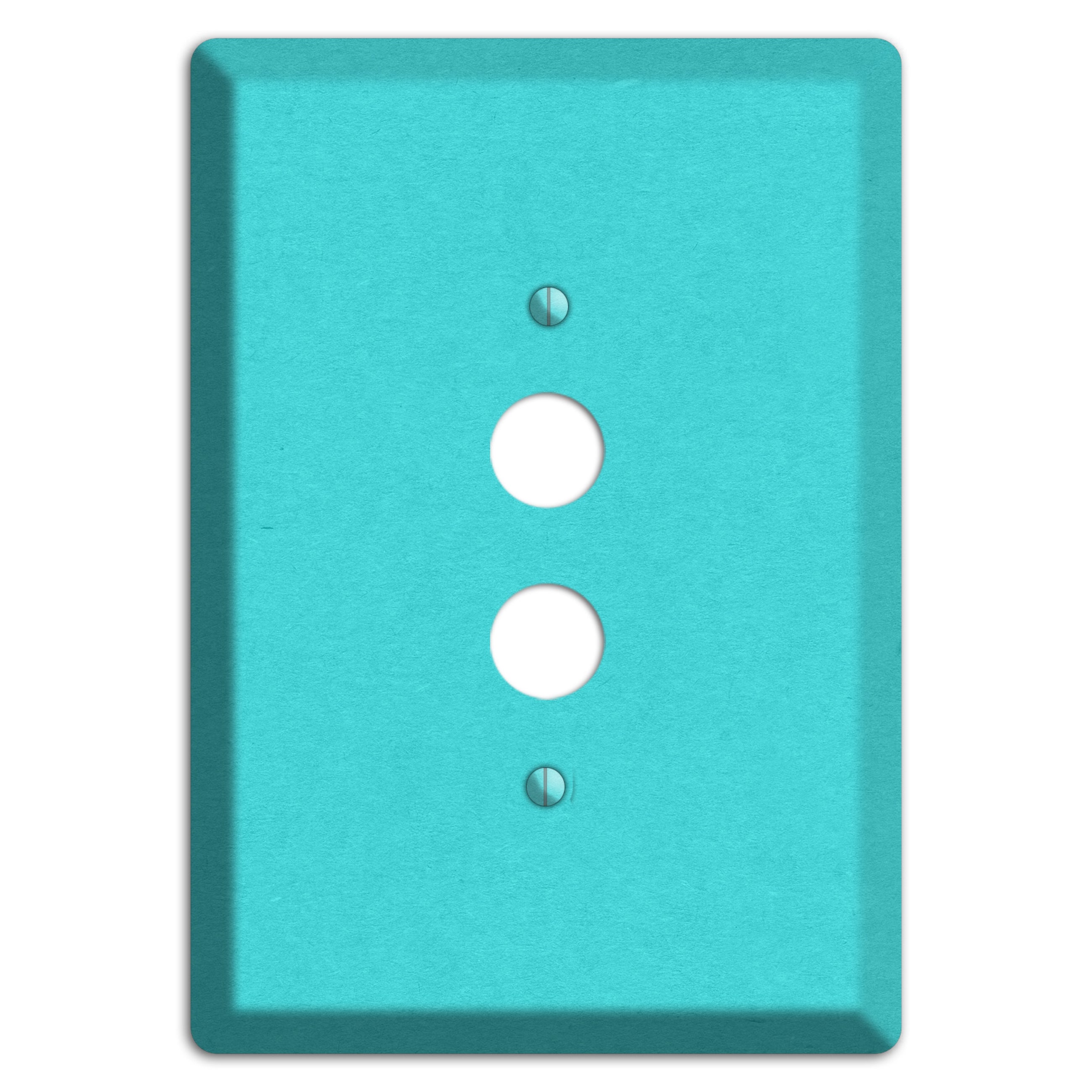 Turquoise Kraft 1 Pushbutton Wallplate