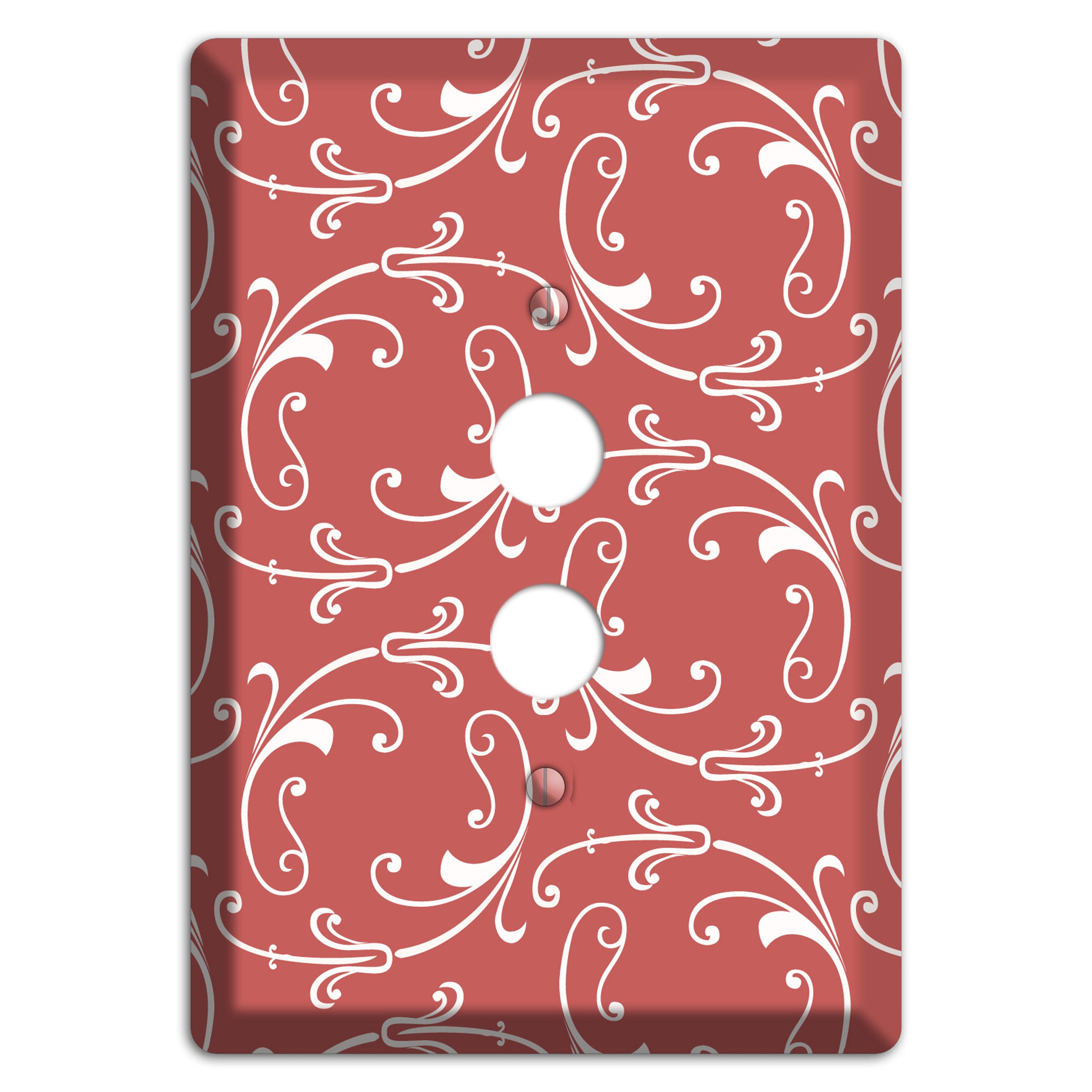 Brick Victorian Sprig 1 Pushbutton Wallplate
