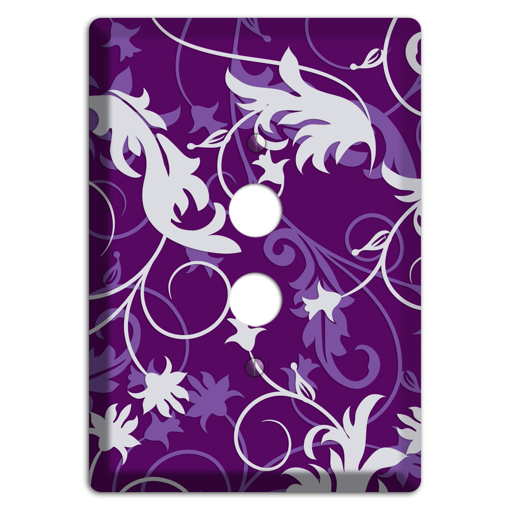 Purple Victorian 1 Pushbutton Wallplate