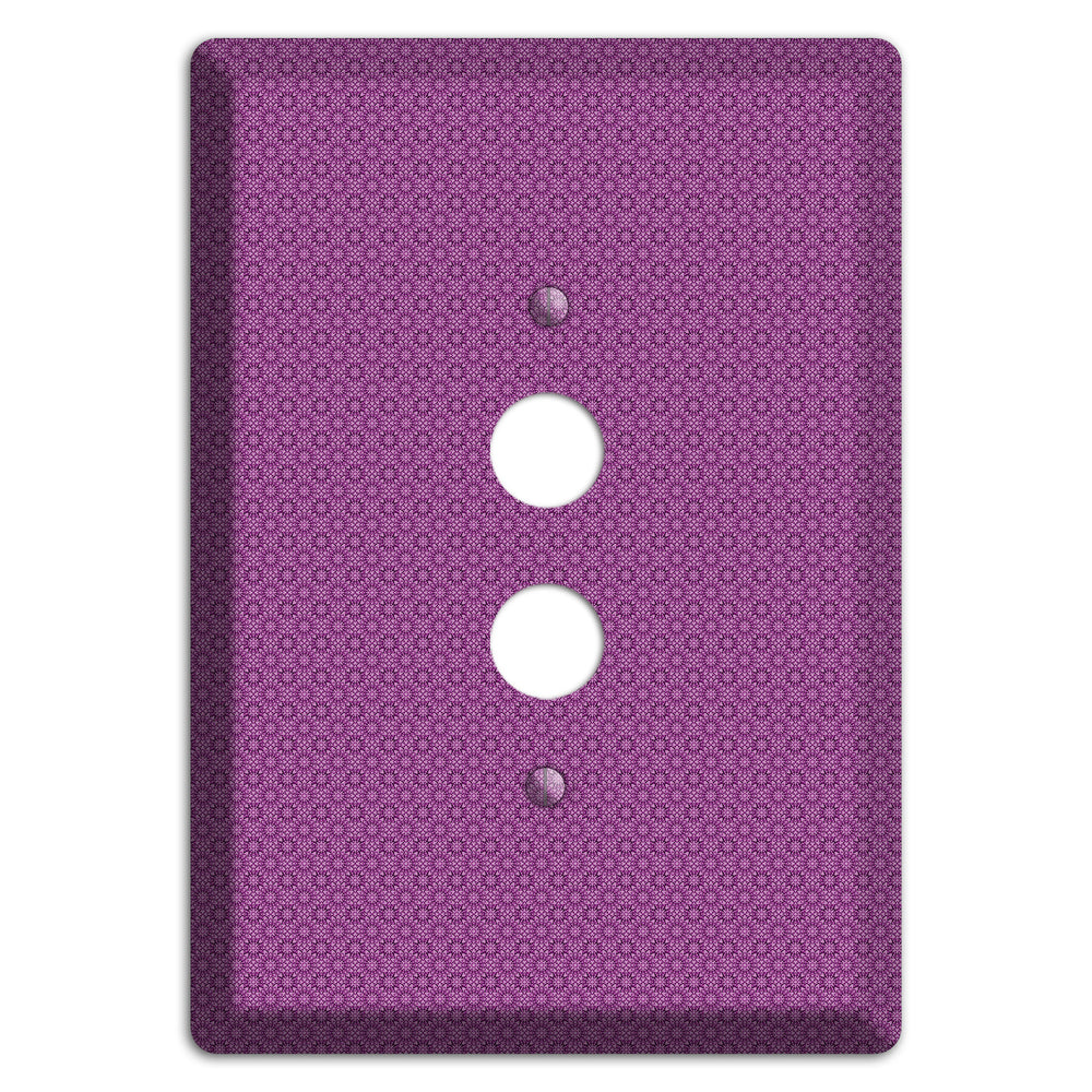 Multi Purple Foulard 1 Pushbutton Wallplate