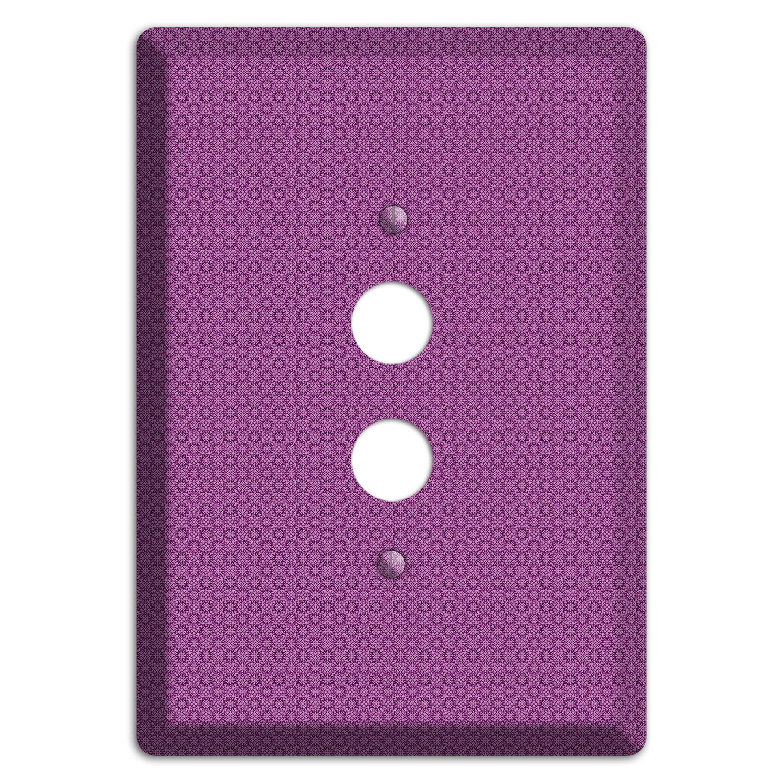 Multi Purple Foulard 1 Pushbutton Wallplate