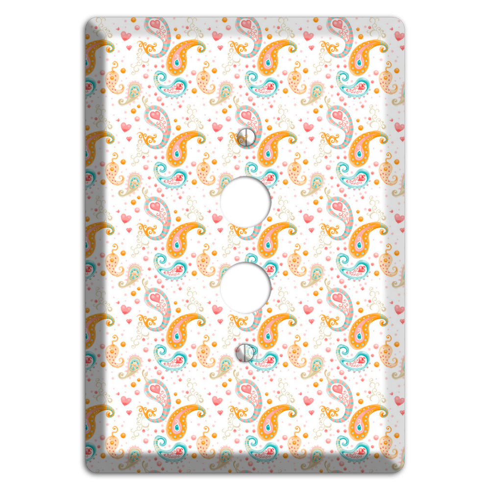 Small Paisley 1 Pushbutton Wallplate