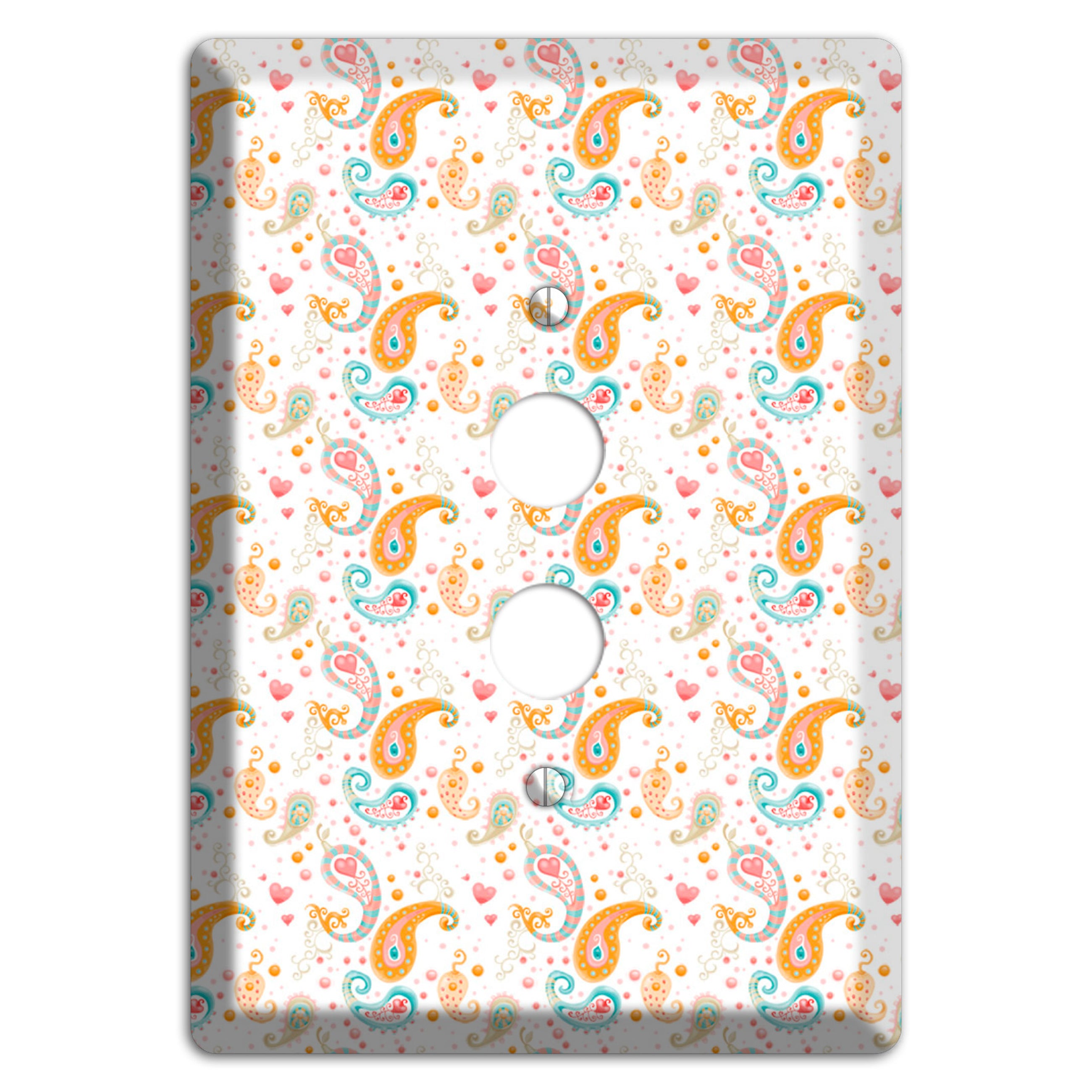 Small Paisley 1 Pushbutton Wallplate