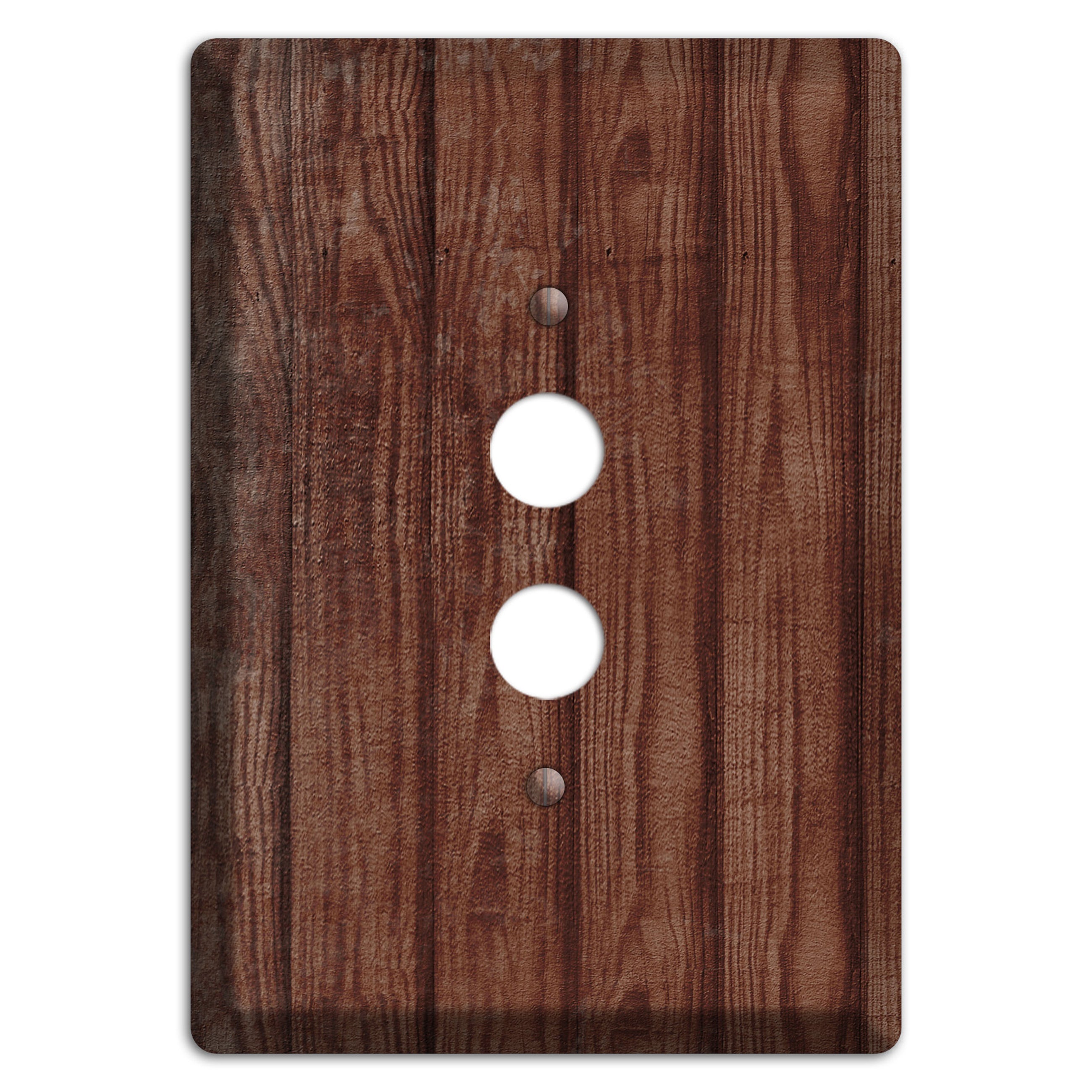 Saddle Weathered Wood 1 Pushbutton Wallplate