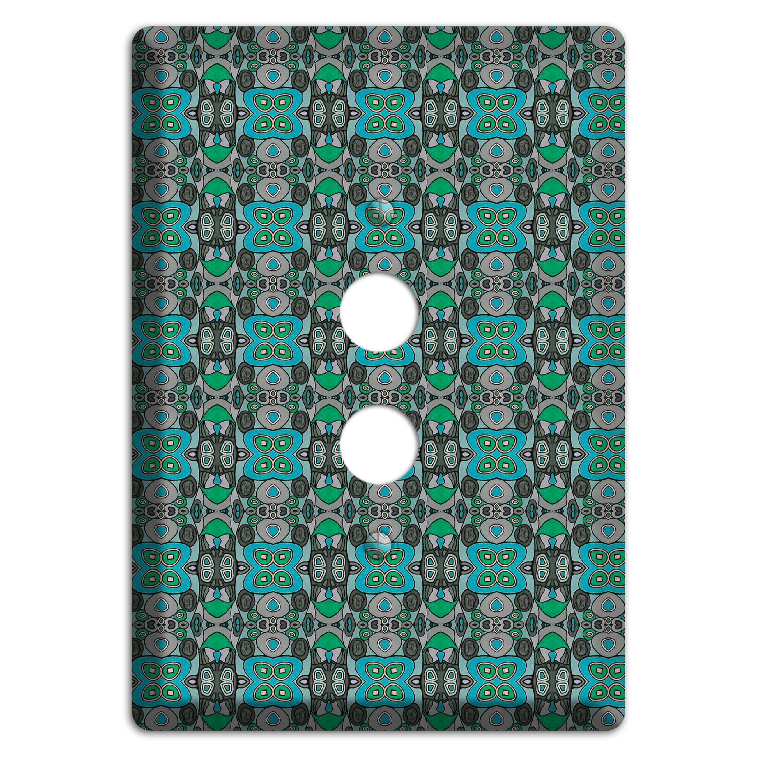 Green Tapestry 1 Pushbutton Wallplate