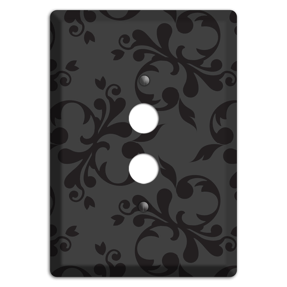 Grey Victorian Toile 1 Pushbutton Wallplate