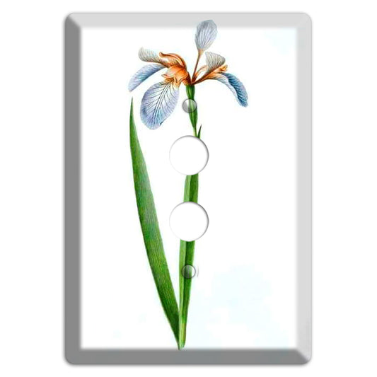 White Iris 2 1 Pushbutton Wallplate