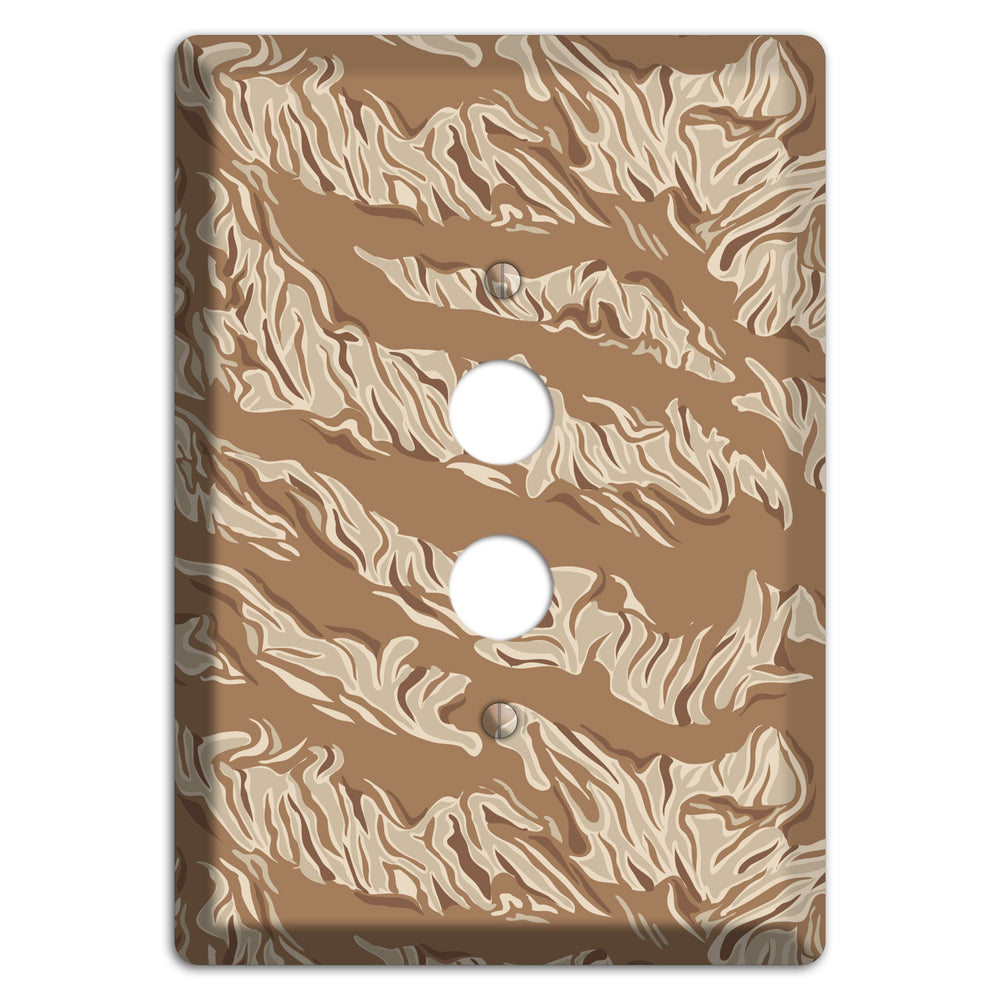 Desert Tiger Camo 1 Pushbutton Wallplate