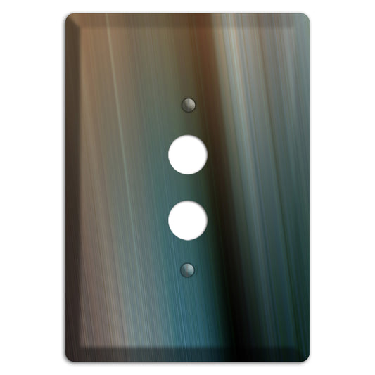 Brown and Blue Ray of Light 1 Pushbutton Wallplate