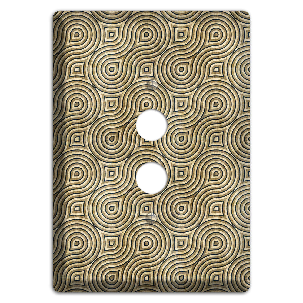 Olive Swirl 1 Pushbutton Wallplate