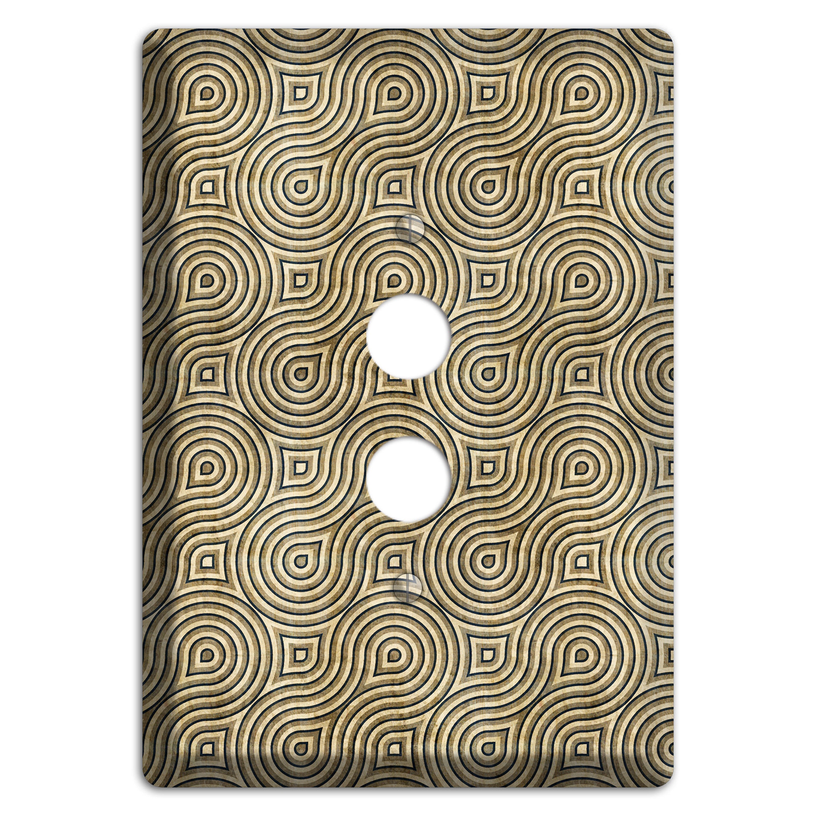 Olive Swirl 1 Pushbutton Wallplate