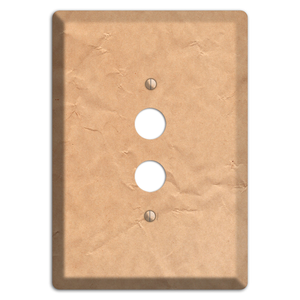 Aged Paper 6 1 Pushbutton Wallplate