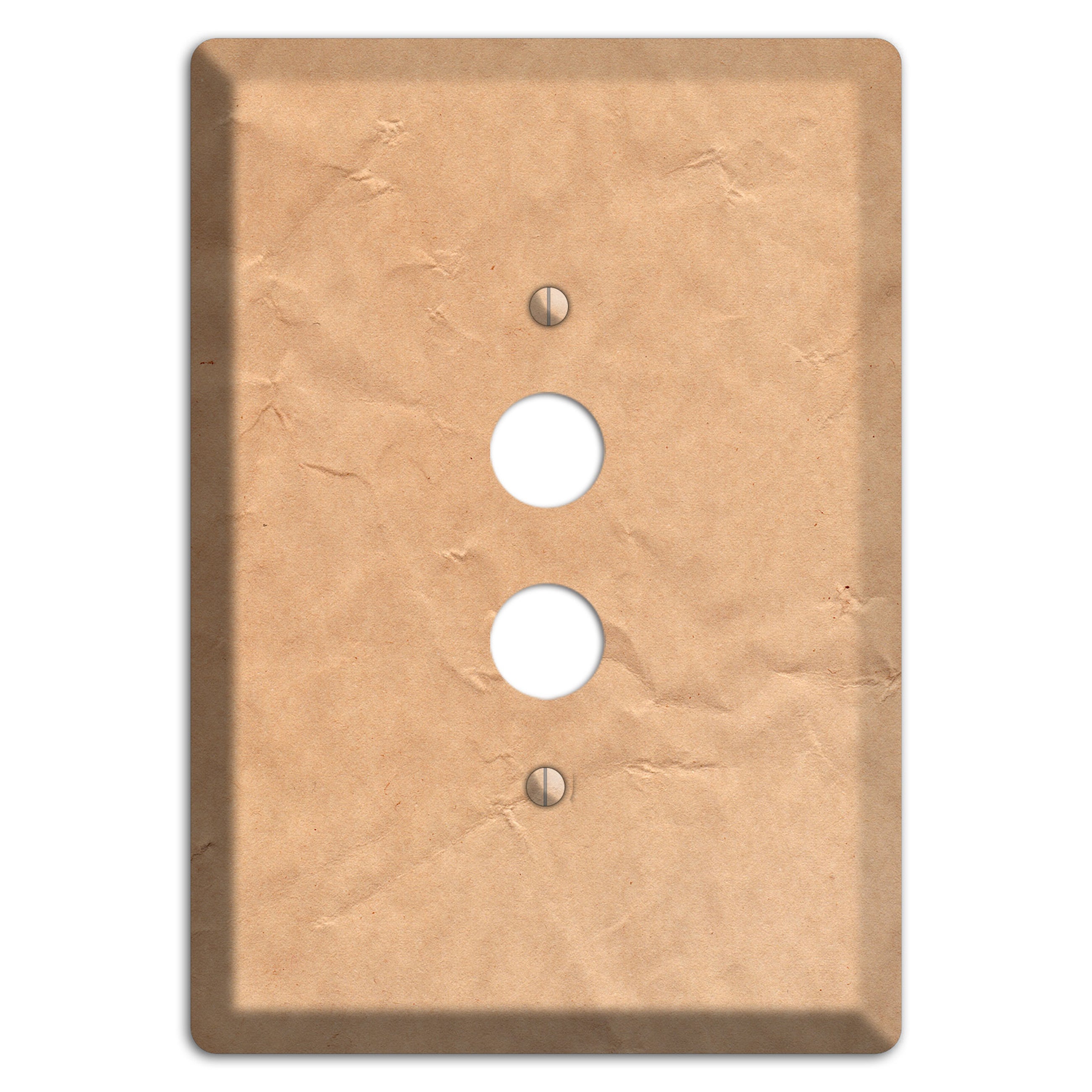 Aged Paper 6 1 Pushbutton Wallplate