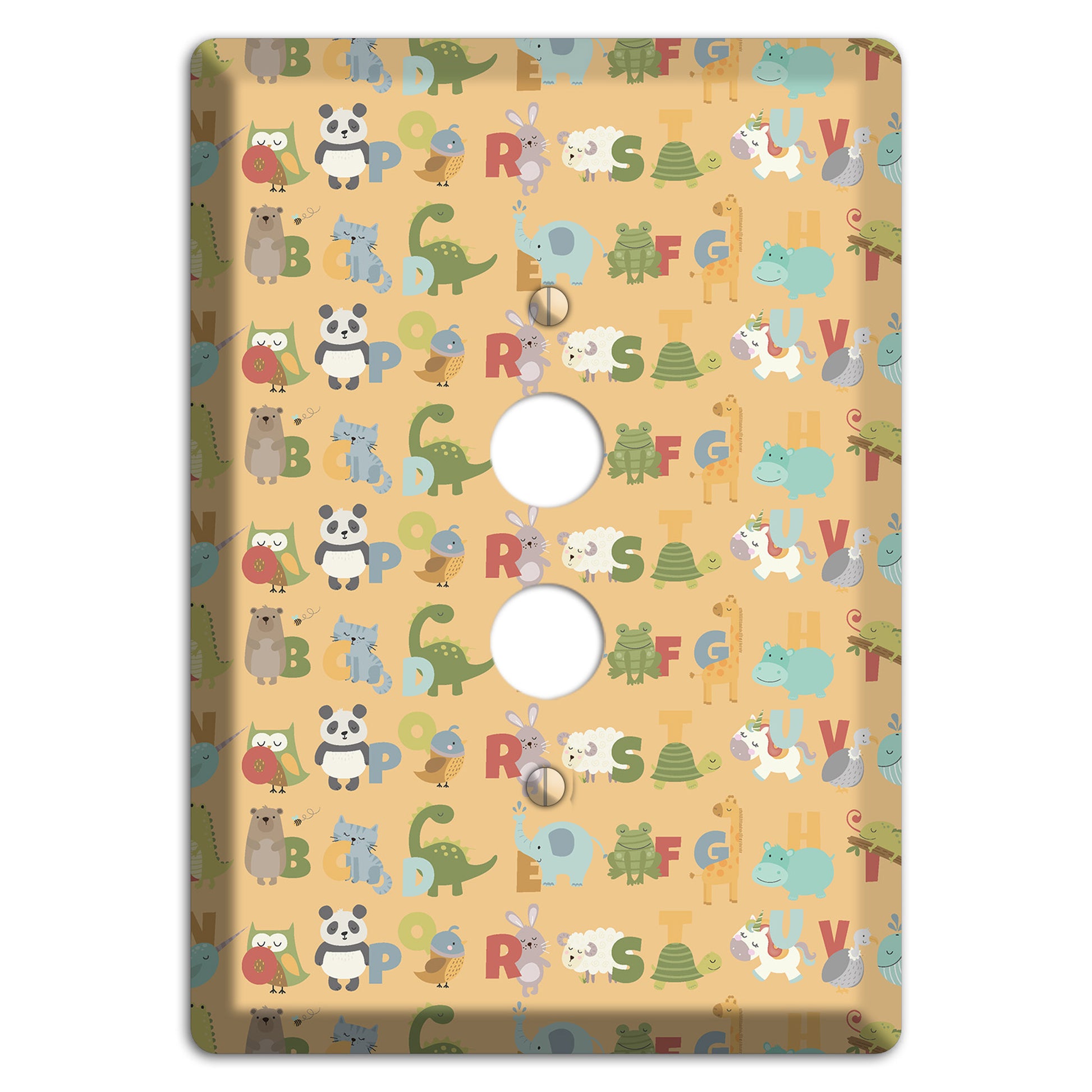 Animal Alphabet 1 1 Pushbutton Wallplate