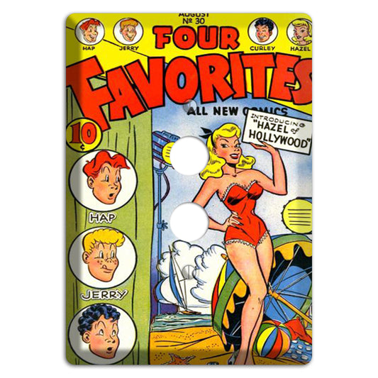 Hazel of Hollywood Vintage Comics 1 Pushbutton Wallplate