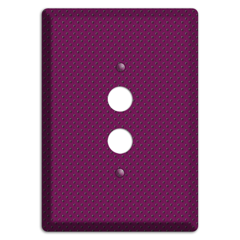 Purple Small Dots 1 Pushbutton Wallplate