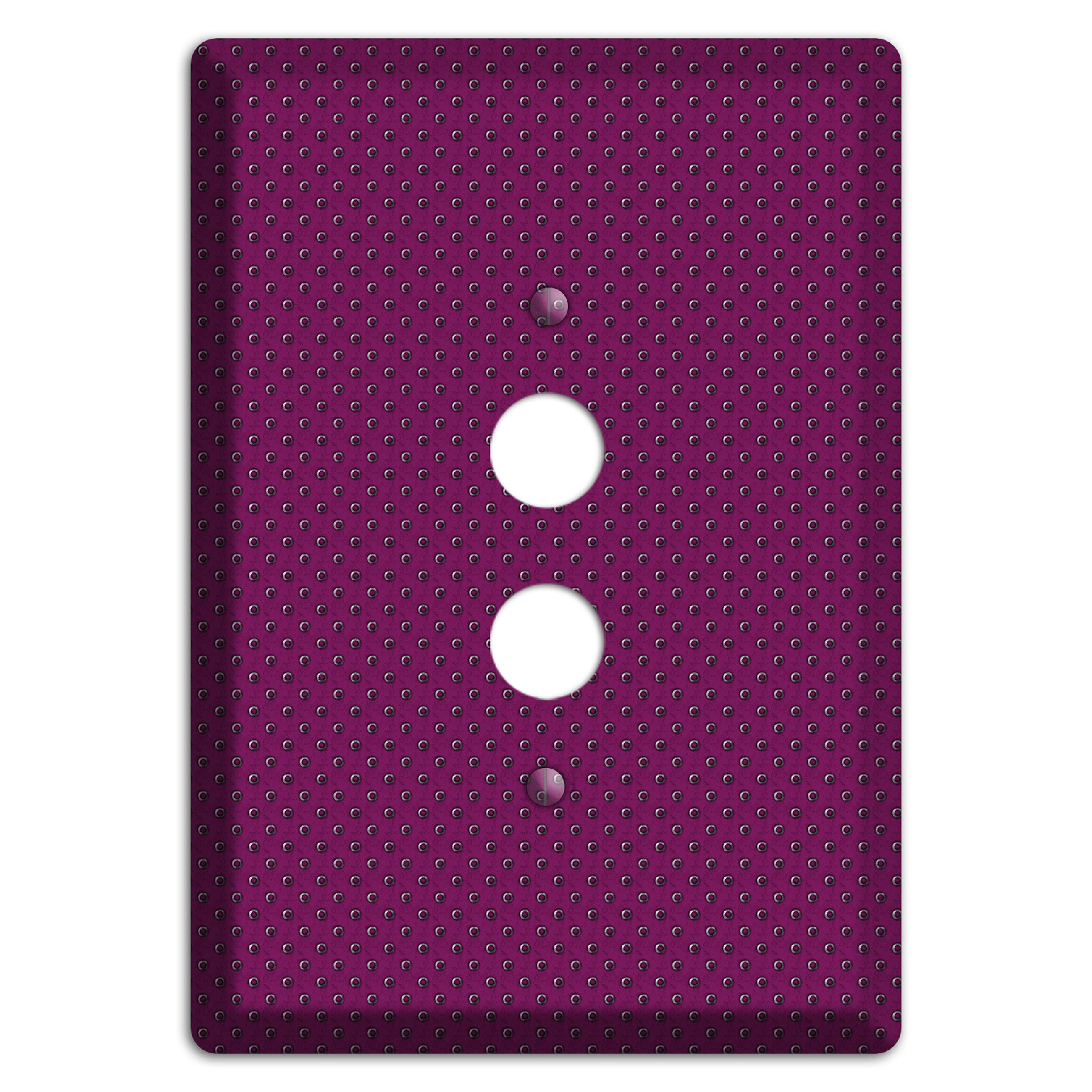 Purple Small Dots 1 Pushbutton Wallplate