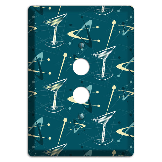 Navy Cocktail Hour 1 Pushbutton Wallplate