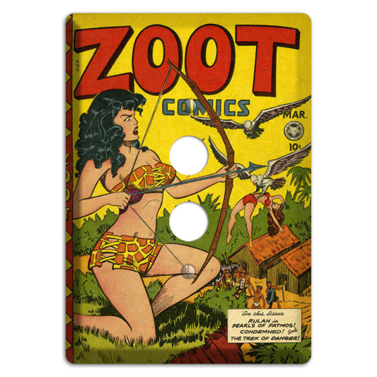 Zoot Vintage Comics 1 Pushbutton Wallplate