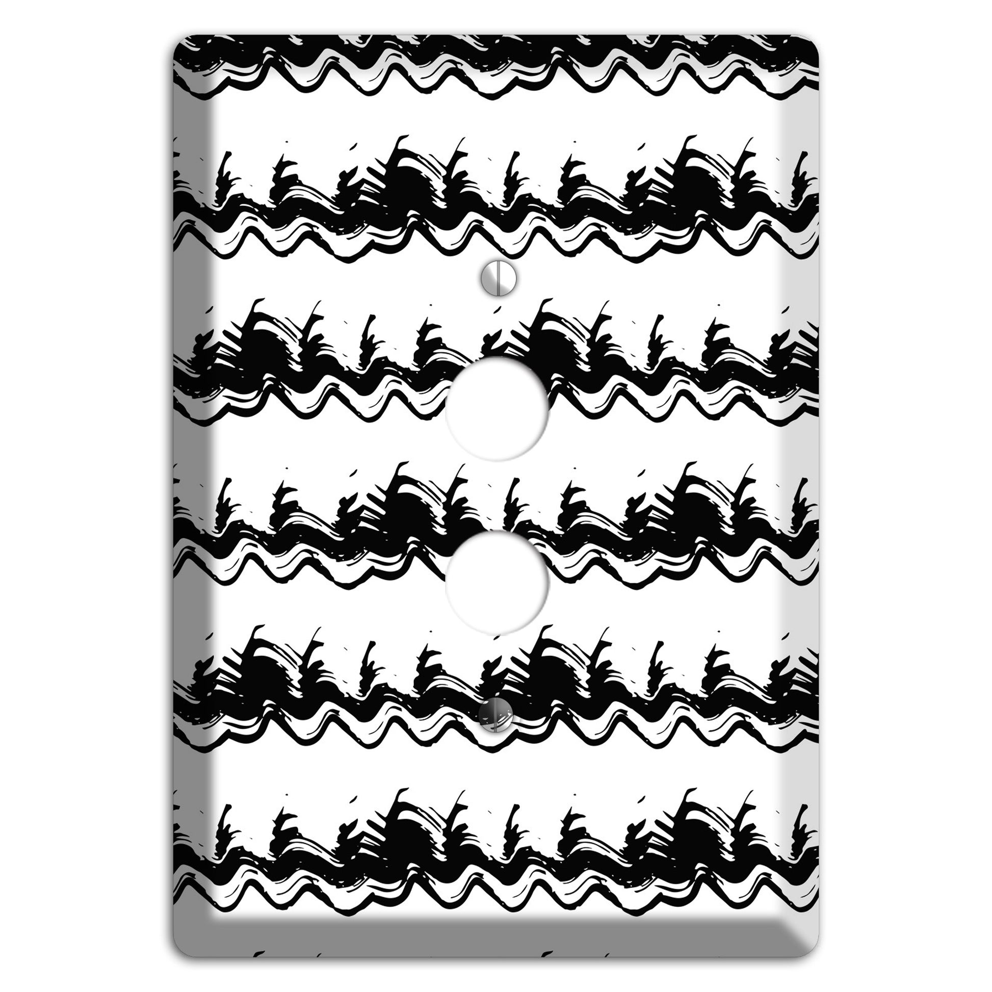 Ink Brushstrokes 10 1 Pushbutton Wallplate