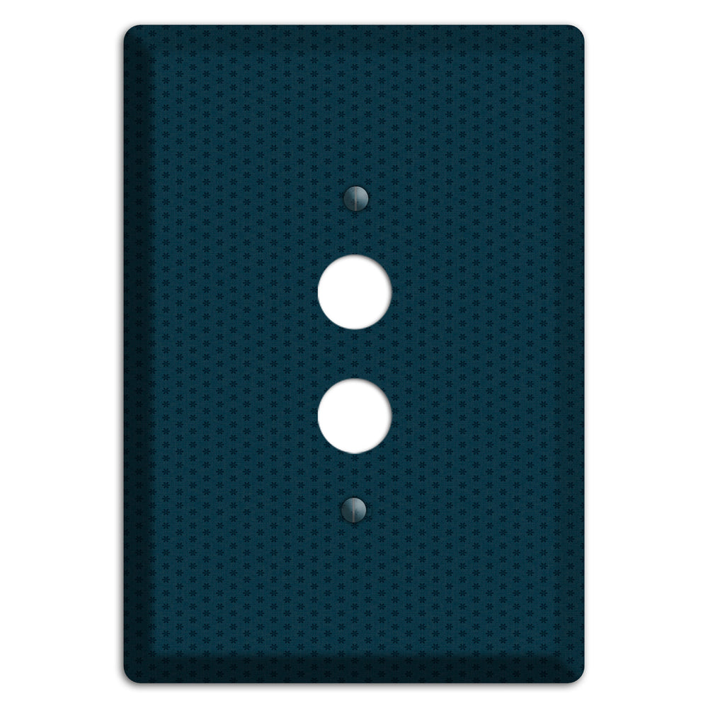Blue with Tiny Asters 1 Pushbutton Wallplate
