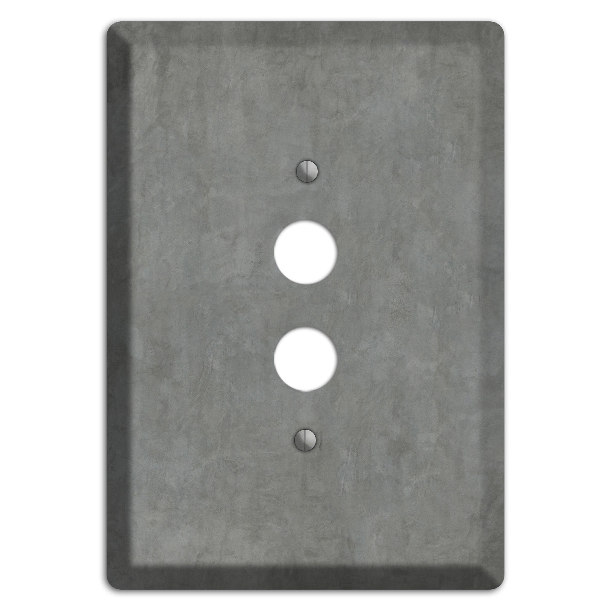 Stucco Grey 1 Pushbutton Wallplate