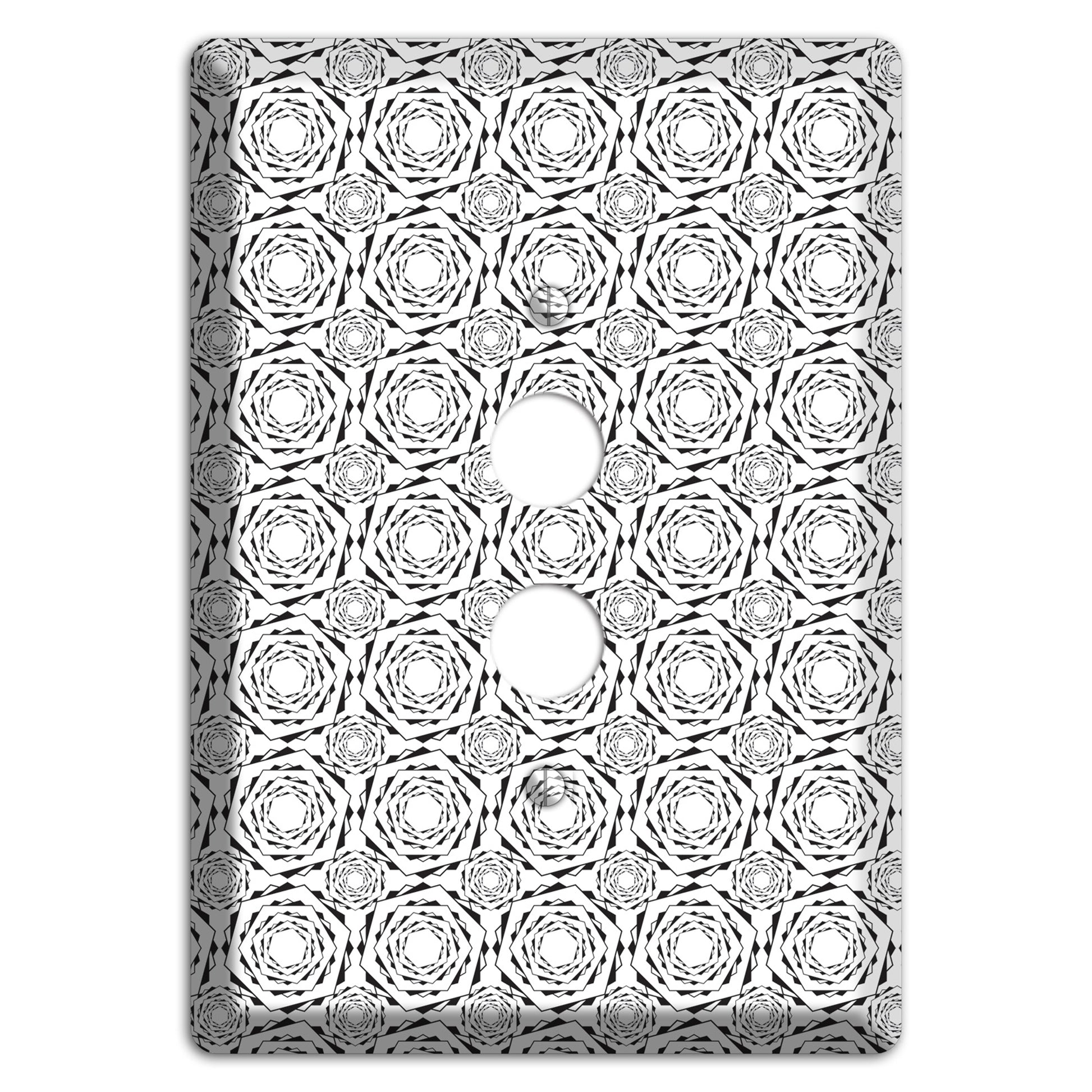 Overlay Hexagon Rotation Repeat 2 1 Pushbutton Wallplate