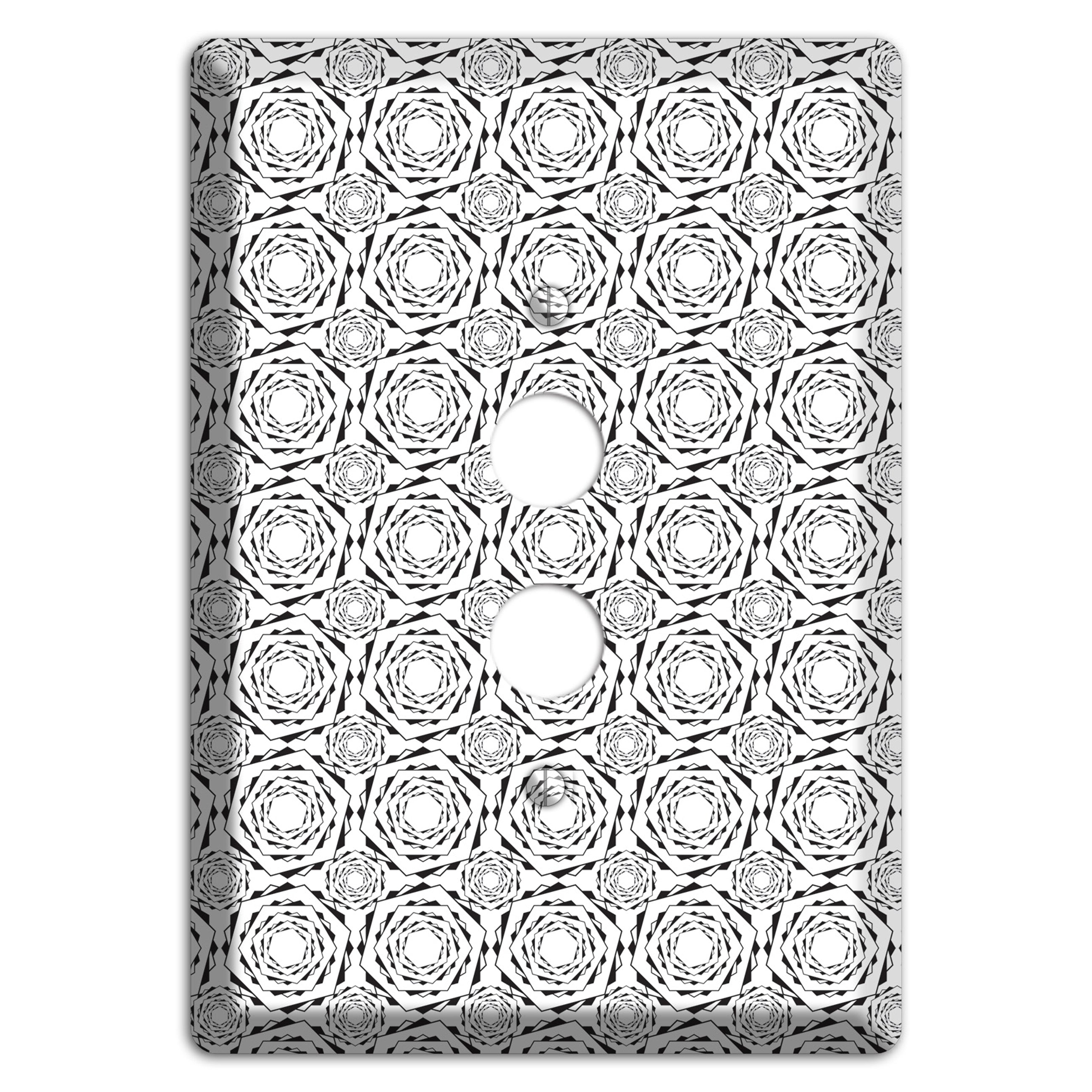 Overlay Hexagon Rotation Repeat 2 1 Pushbutton Wallplate
