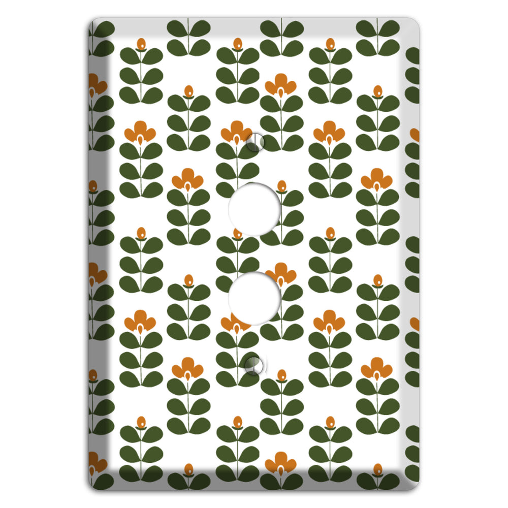 Green Small Sprouts 1 Pushbutton Wallplate