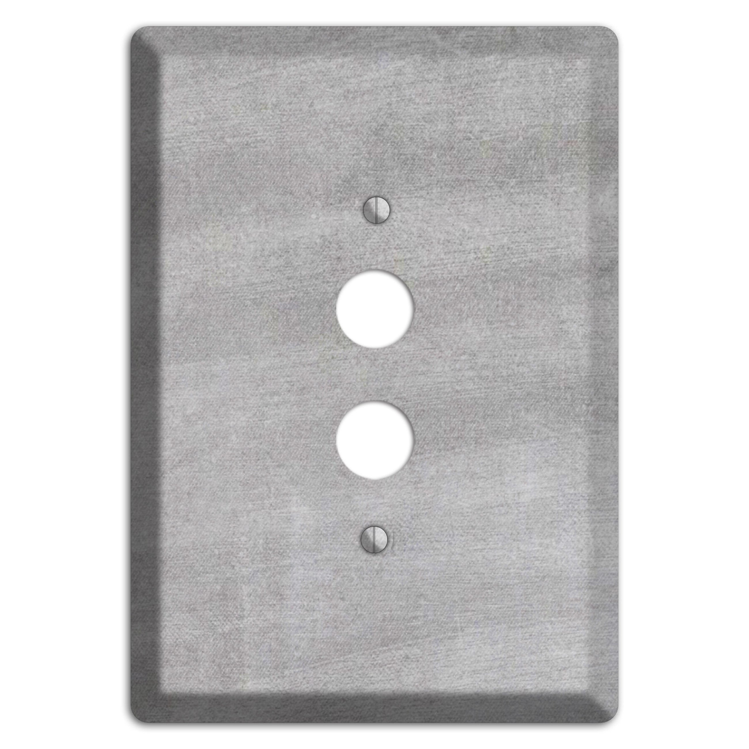 Chalk Light Grey 1 Pushbutton Wallplate