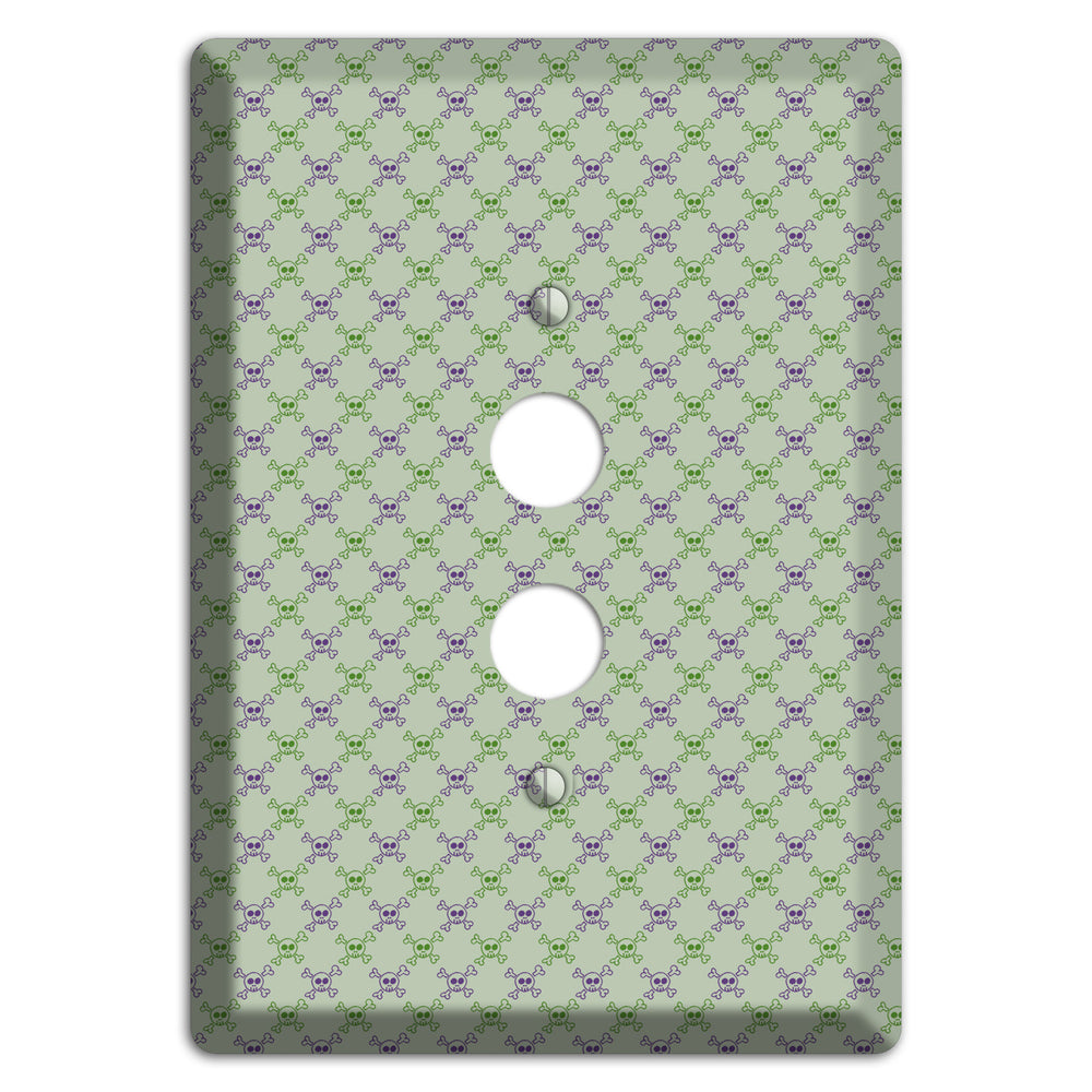 Pink and White Hearts 1 Pushbutton Wallplate
