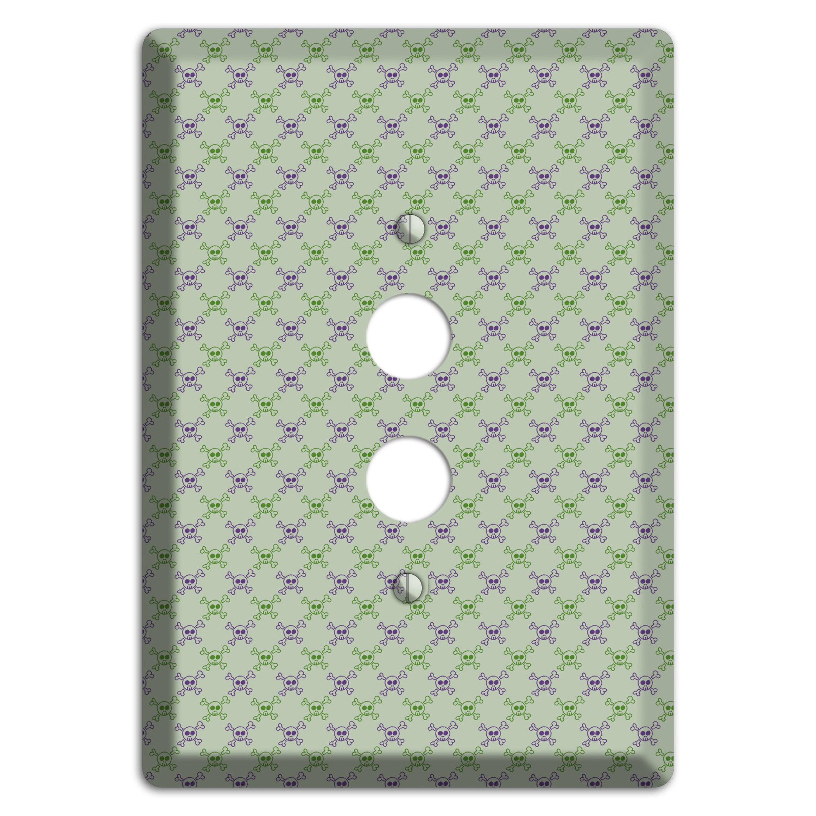 Pink and White Hearts 1 Pushbutton Wallplate