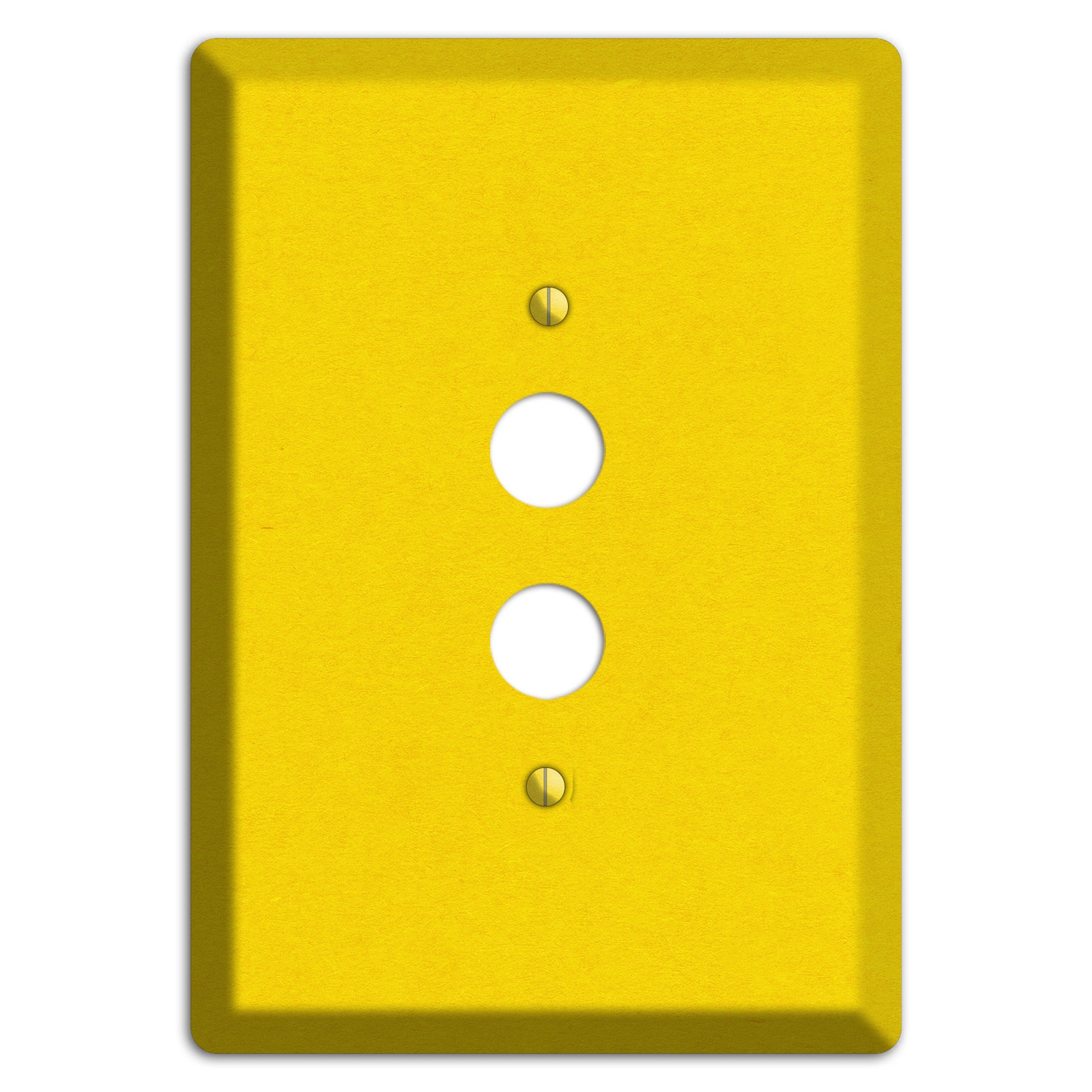 Tangerine Yellow Kraft 1 Pushbutton Wallplate