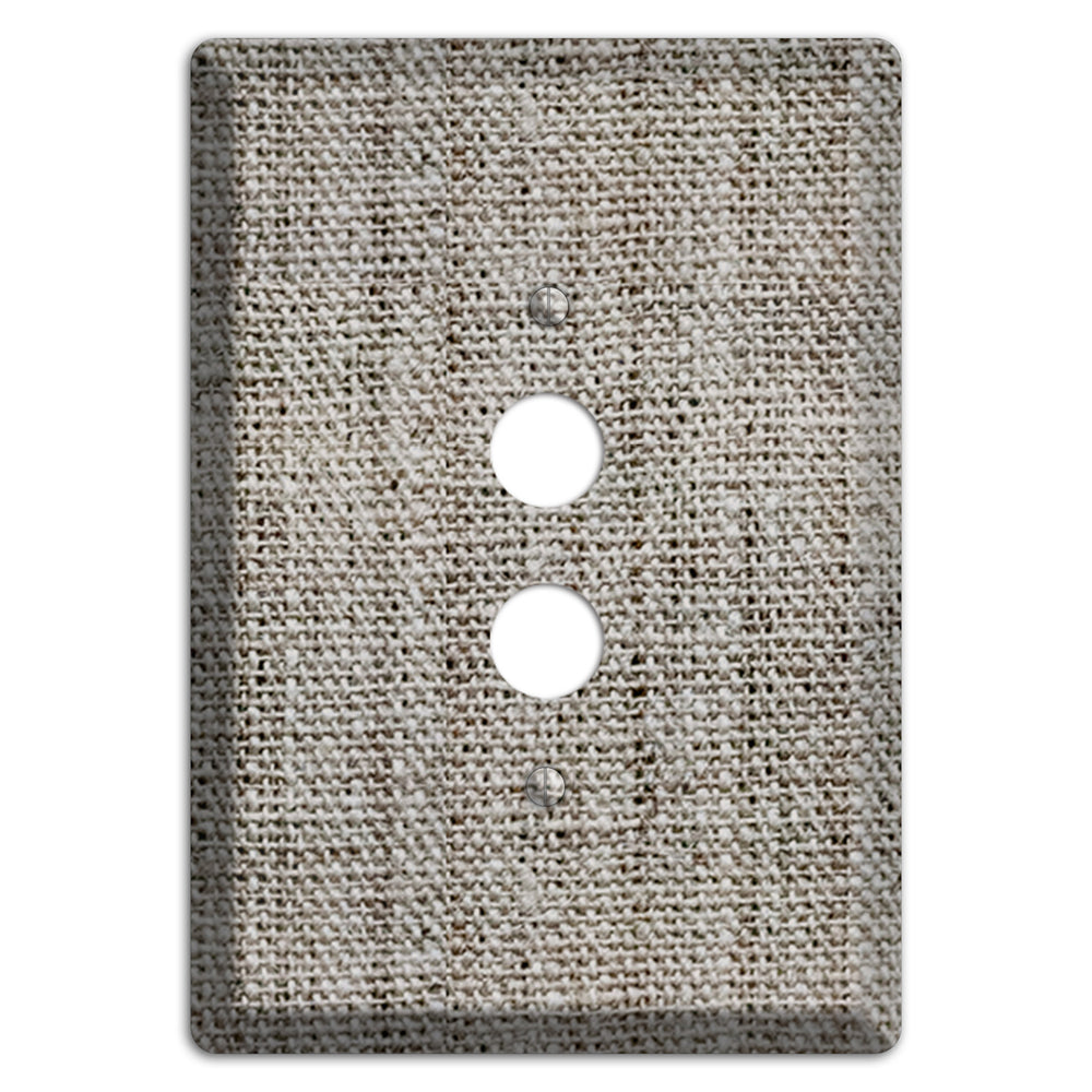 Zorba Burlap 1 Pushbutton Wallplate