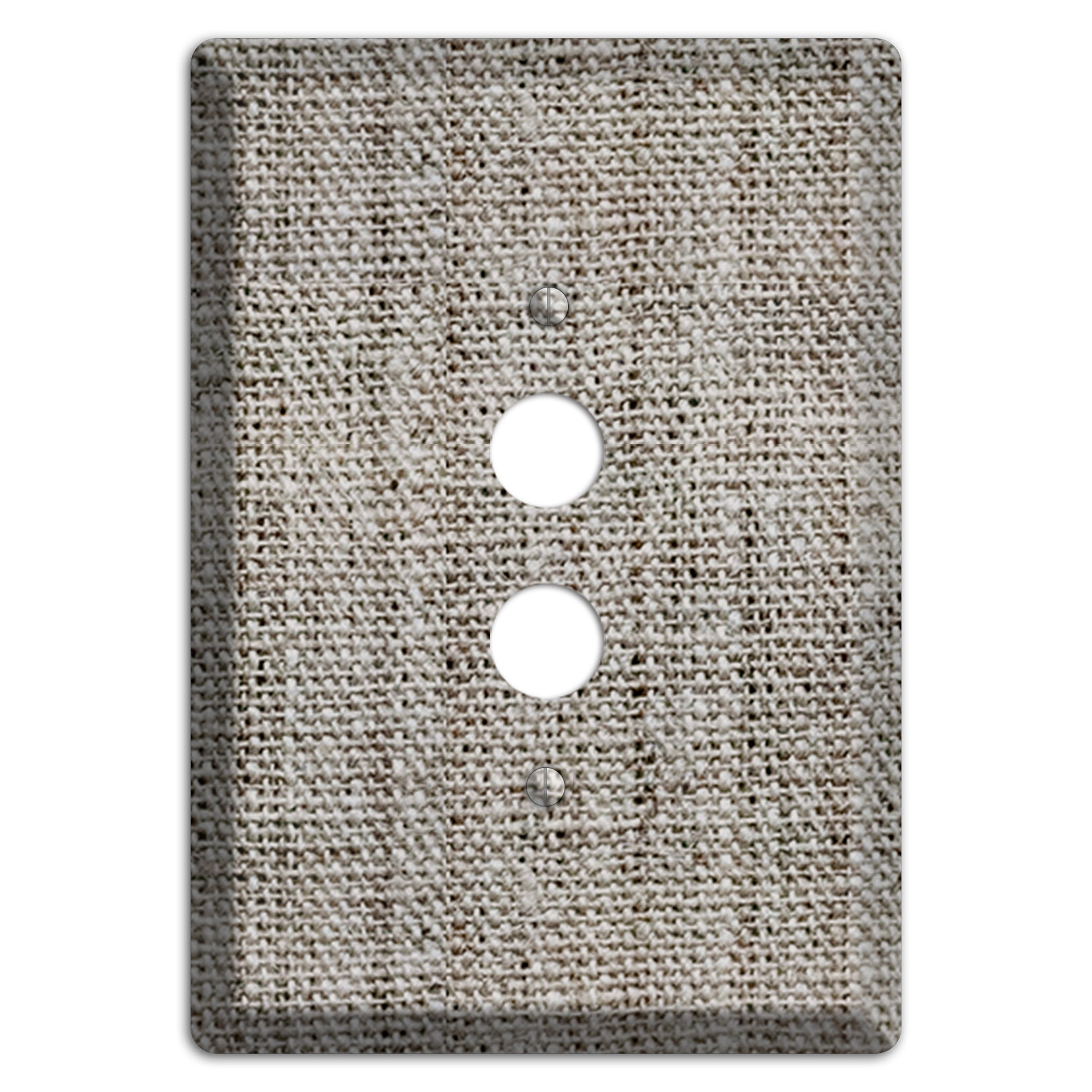 Zorba Burlap 1 Pushbutton Wallplate