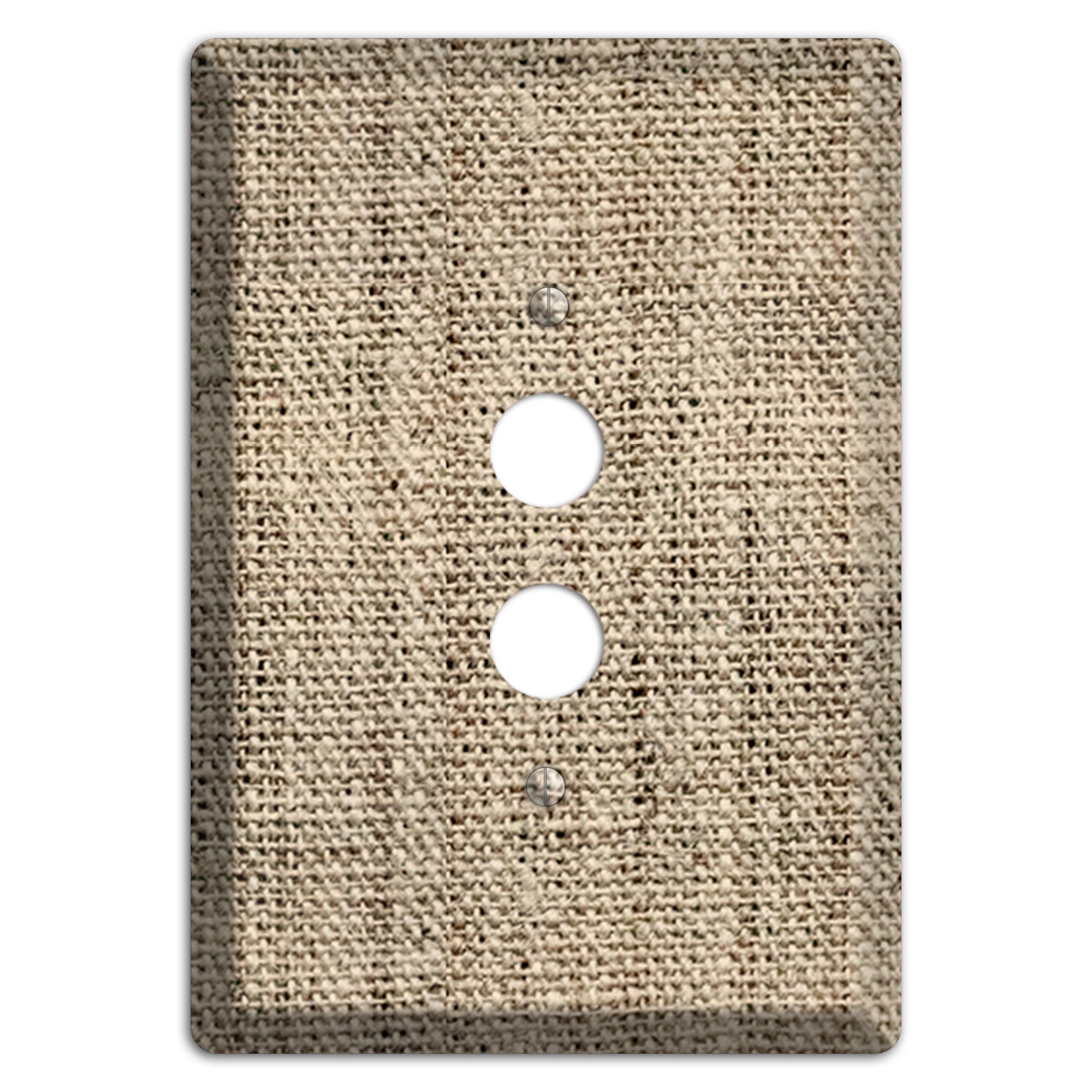 Hillary Burlap 1 Pushbutton Wallplate