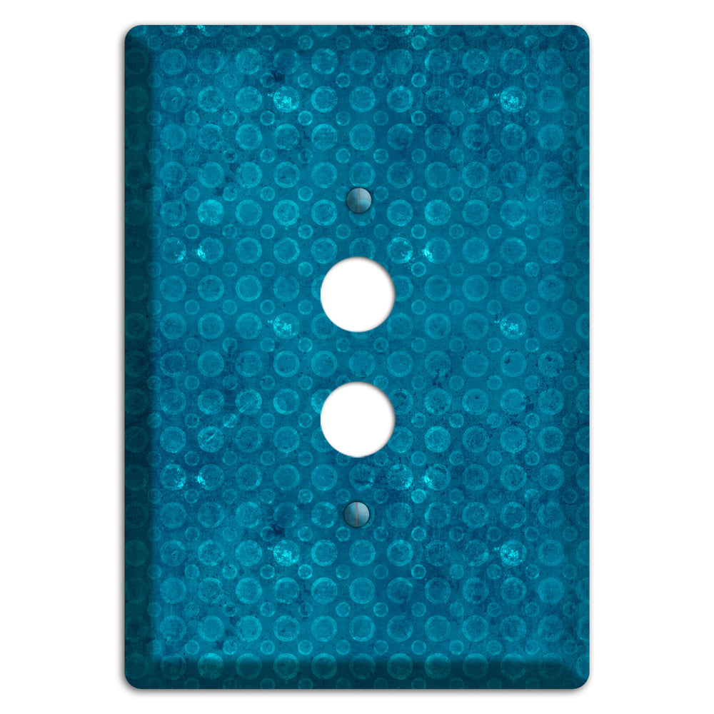 Turquoise Circles 1 Pushbutton Wallplate