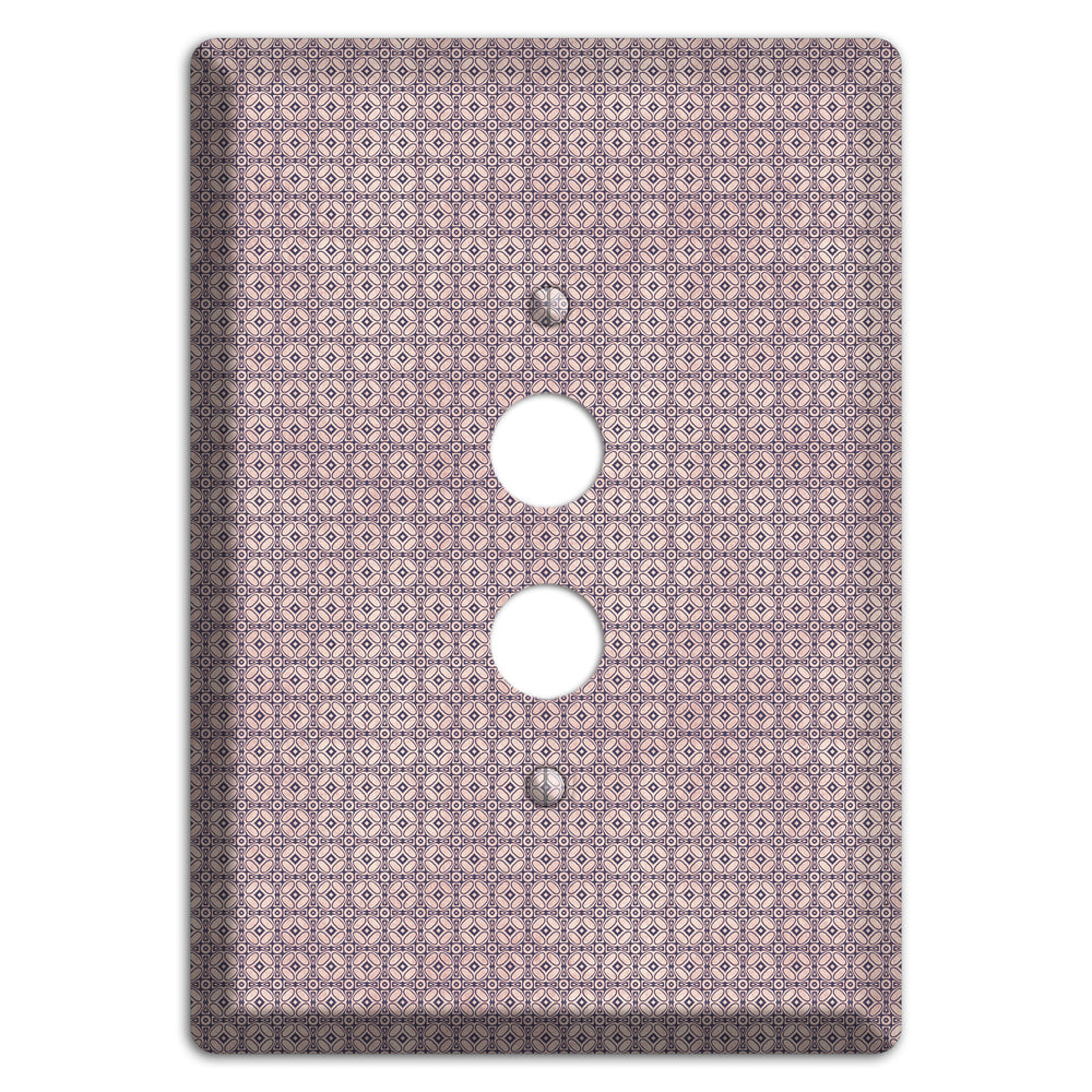 Multi Dusty Mauve Arabesque 1 Pushbutton Wallplate