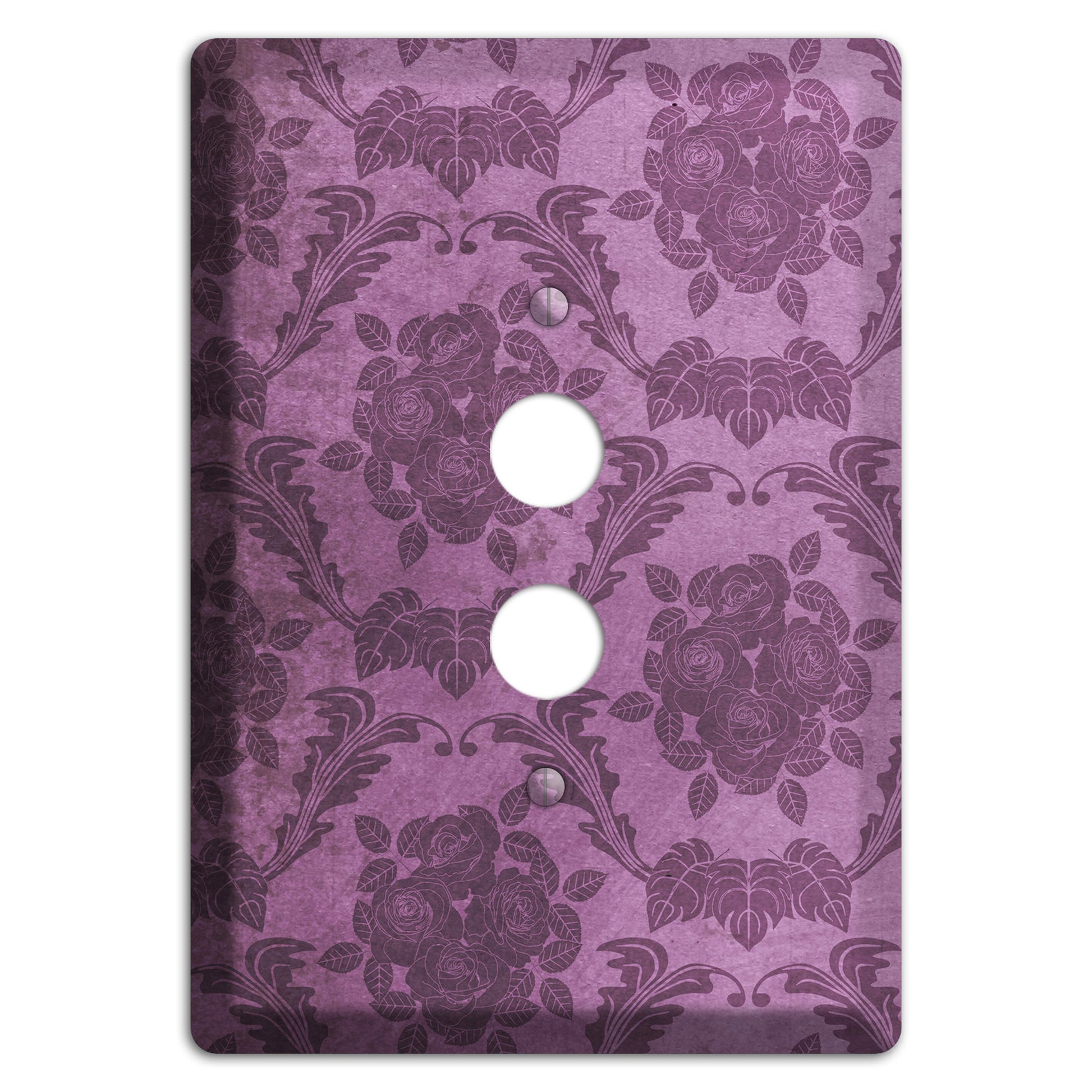 Bouquet Vintage Rose Damask 1 Pushbutton Wallplate