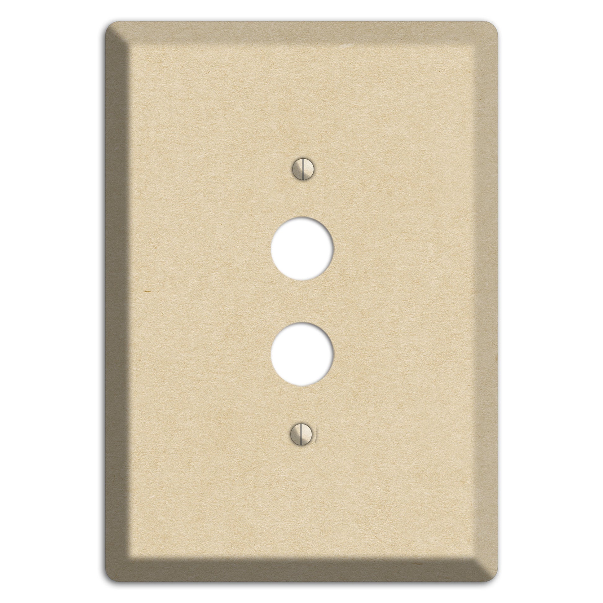 Double Pearl Lusta Kraft 1 Pushbutton Wallplate