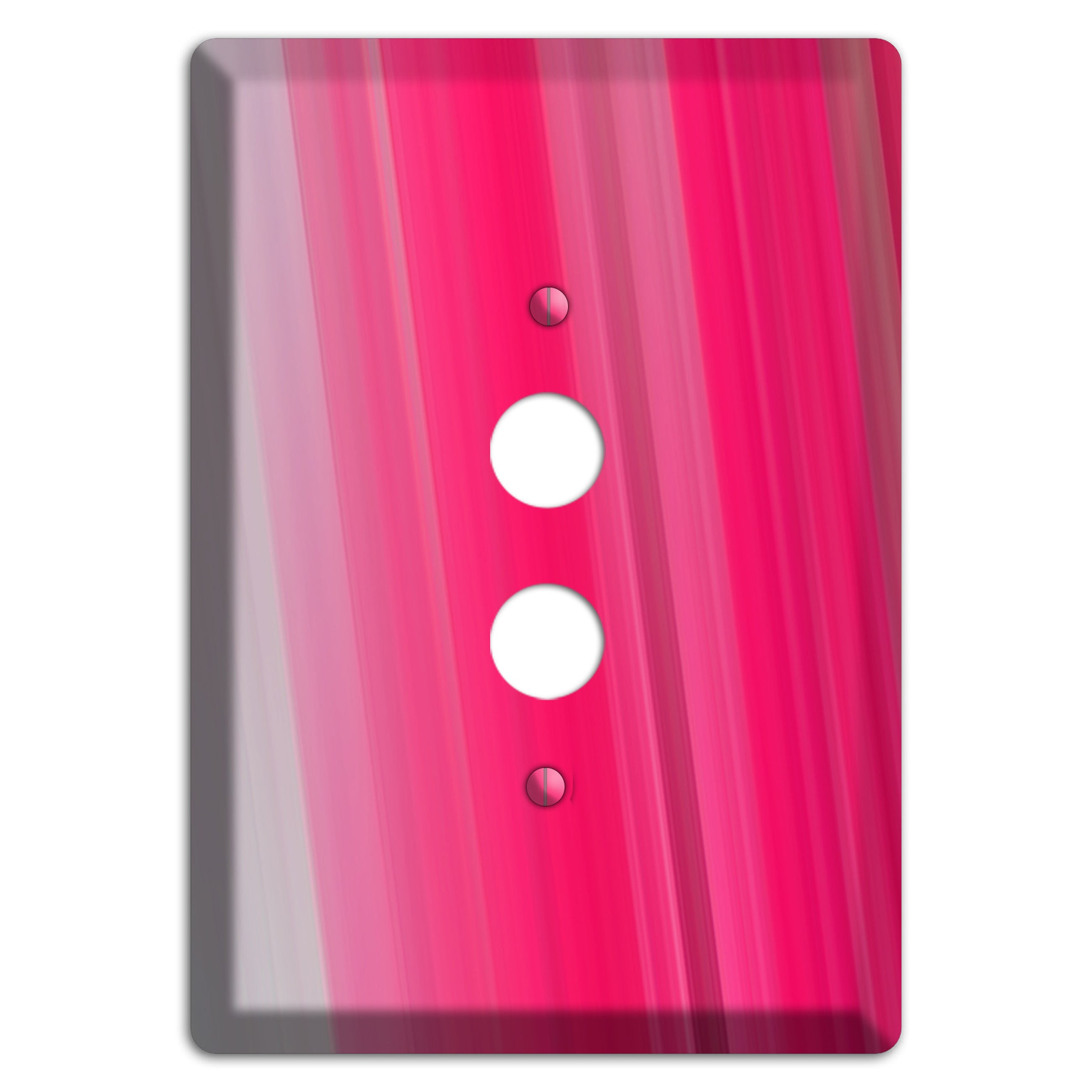 Pink Ray of Light 1 Pushbutton Wallplate