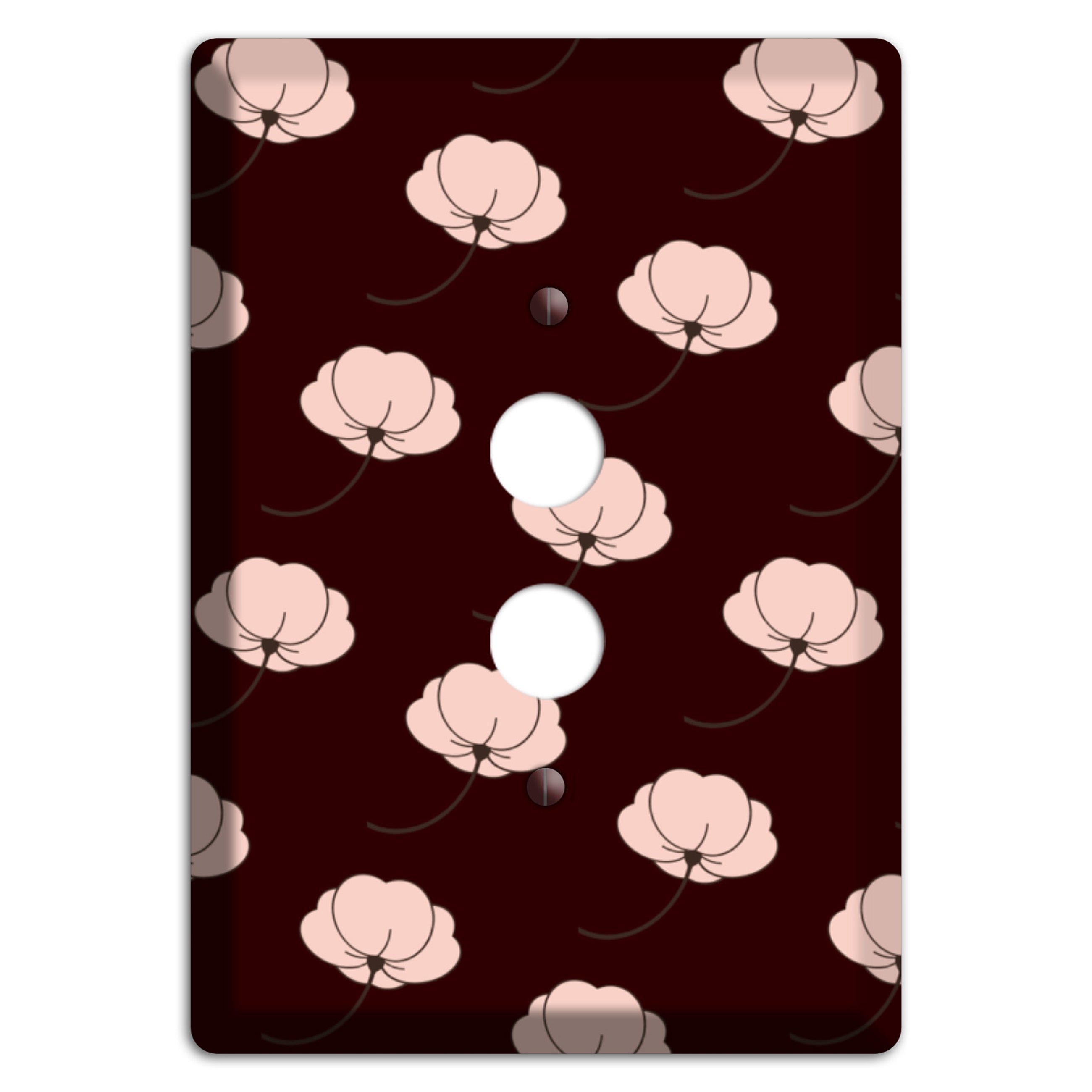Asian Blossoms 1 Pushbutton Wallplate