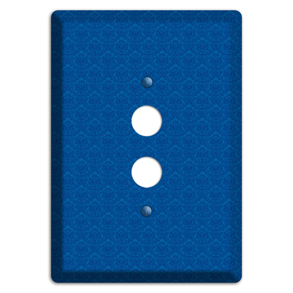 Blue Cartouche 1 Pushbutton Wallplate