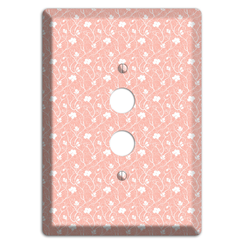 Salmon Sprig 1 Pushbutton Wallplate