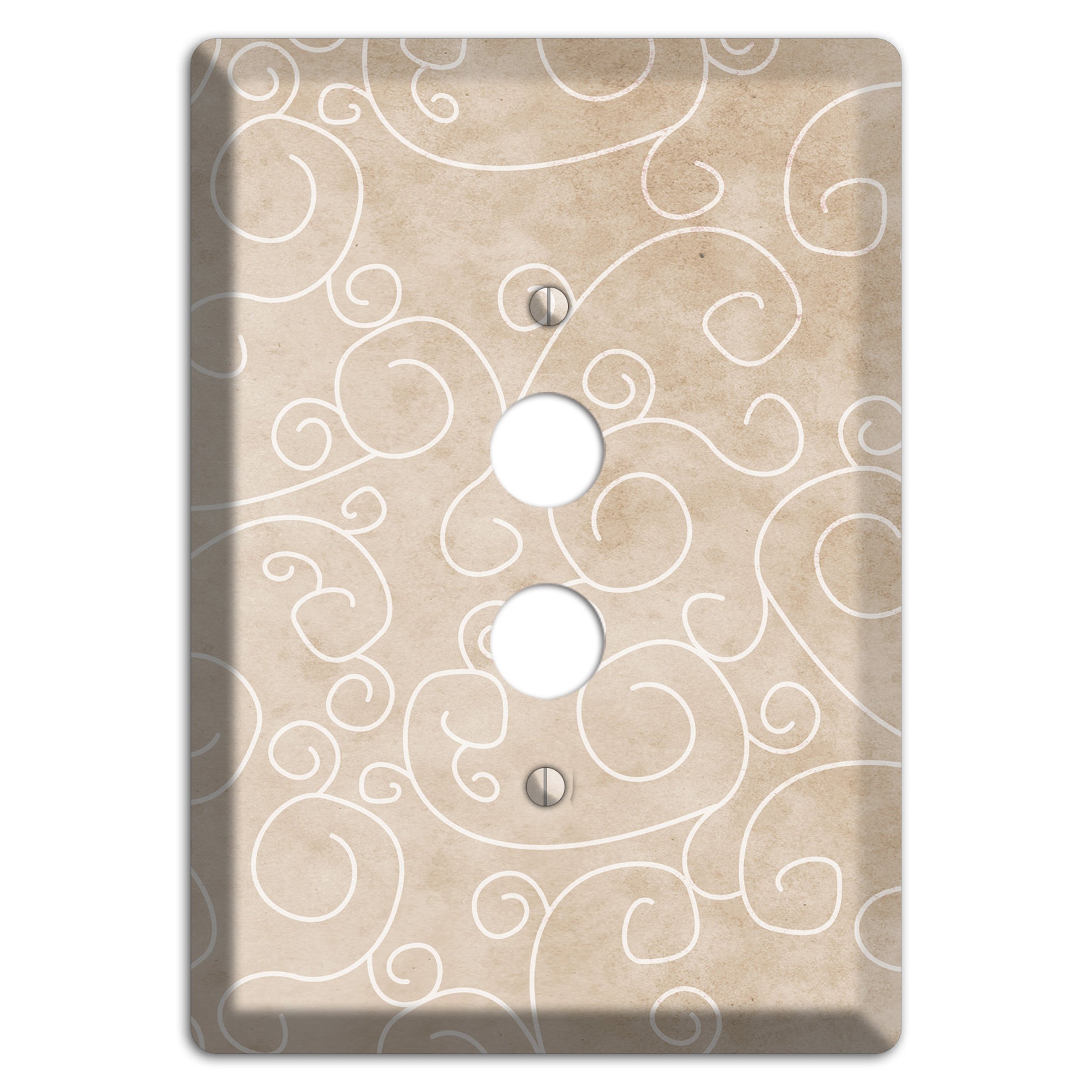 Wafer Neutral Texture 1 Pushbutton Wallplate