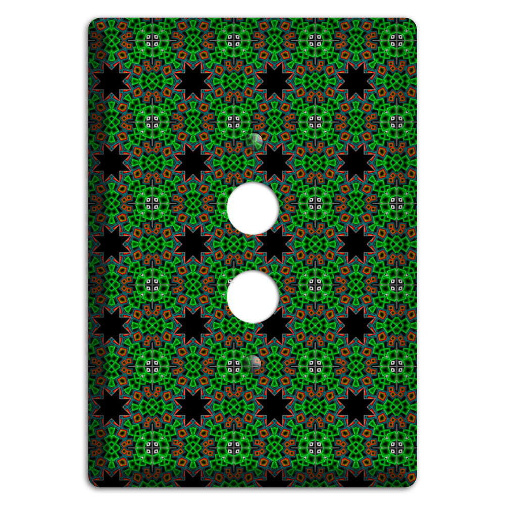 Green Foulard 2 1 Pushbutton Wallplate
