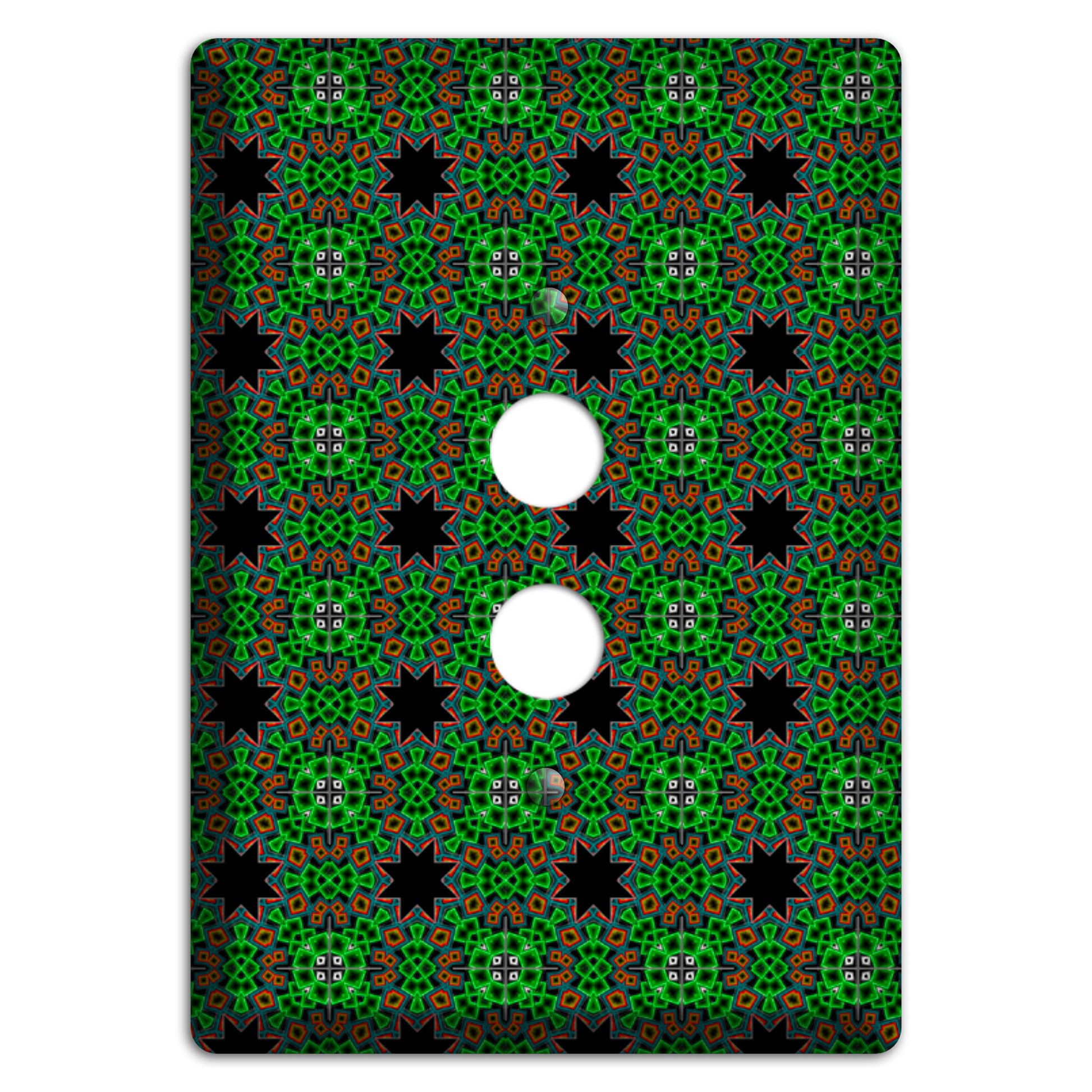 Green Foulard 2 1 Pushbutton Wallplate